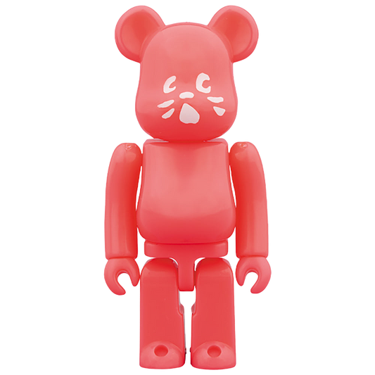 BE@RBRICK にゃー 蛍光PINK