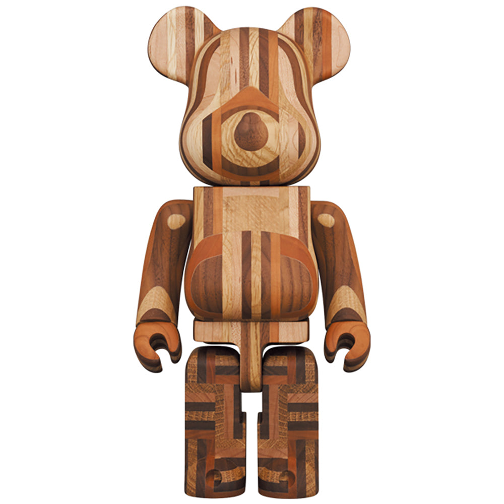 BE@RBRICK カリモク 寄木 400％_0