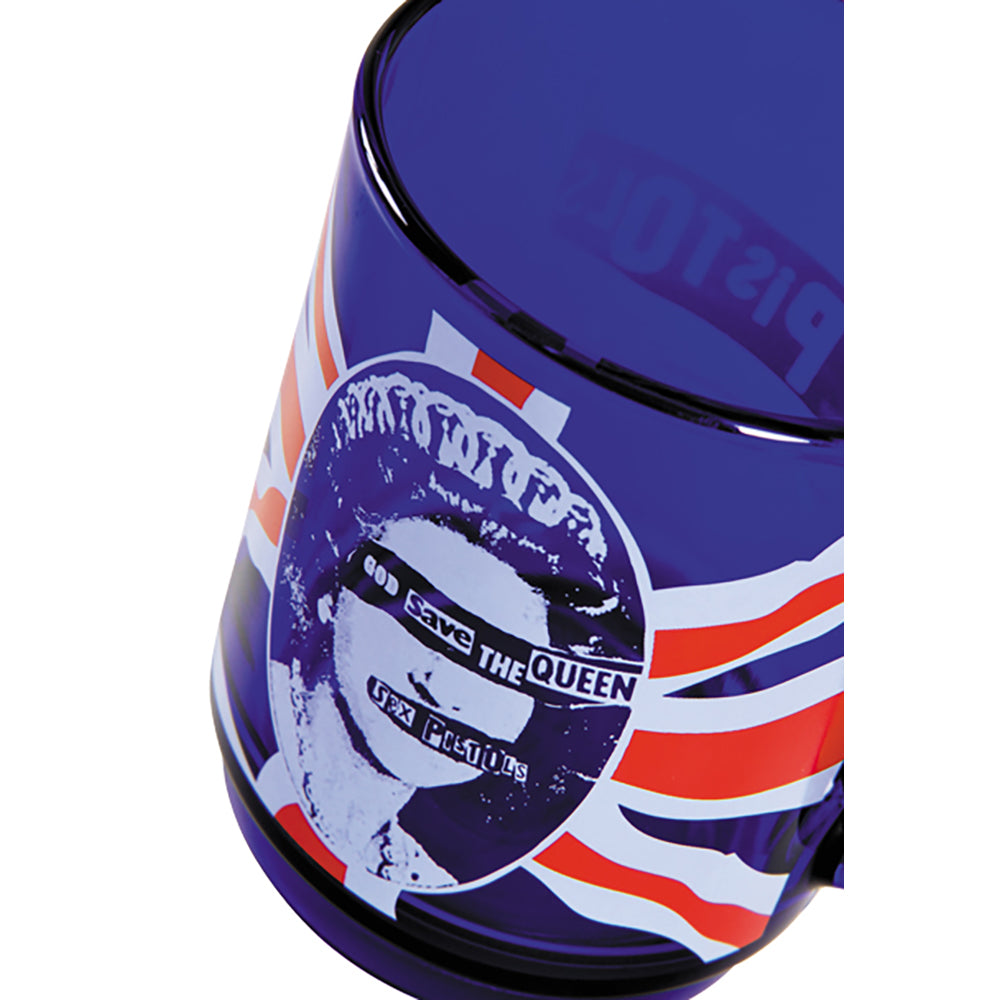 MLE SEX PISTOLS GOD SAVE THE QUEEN GLASS MUG_3