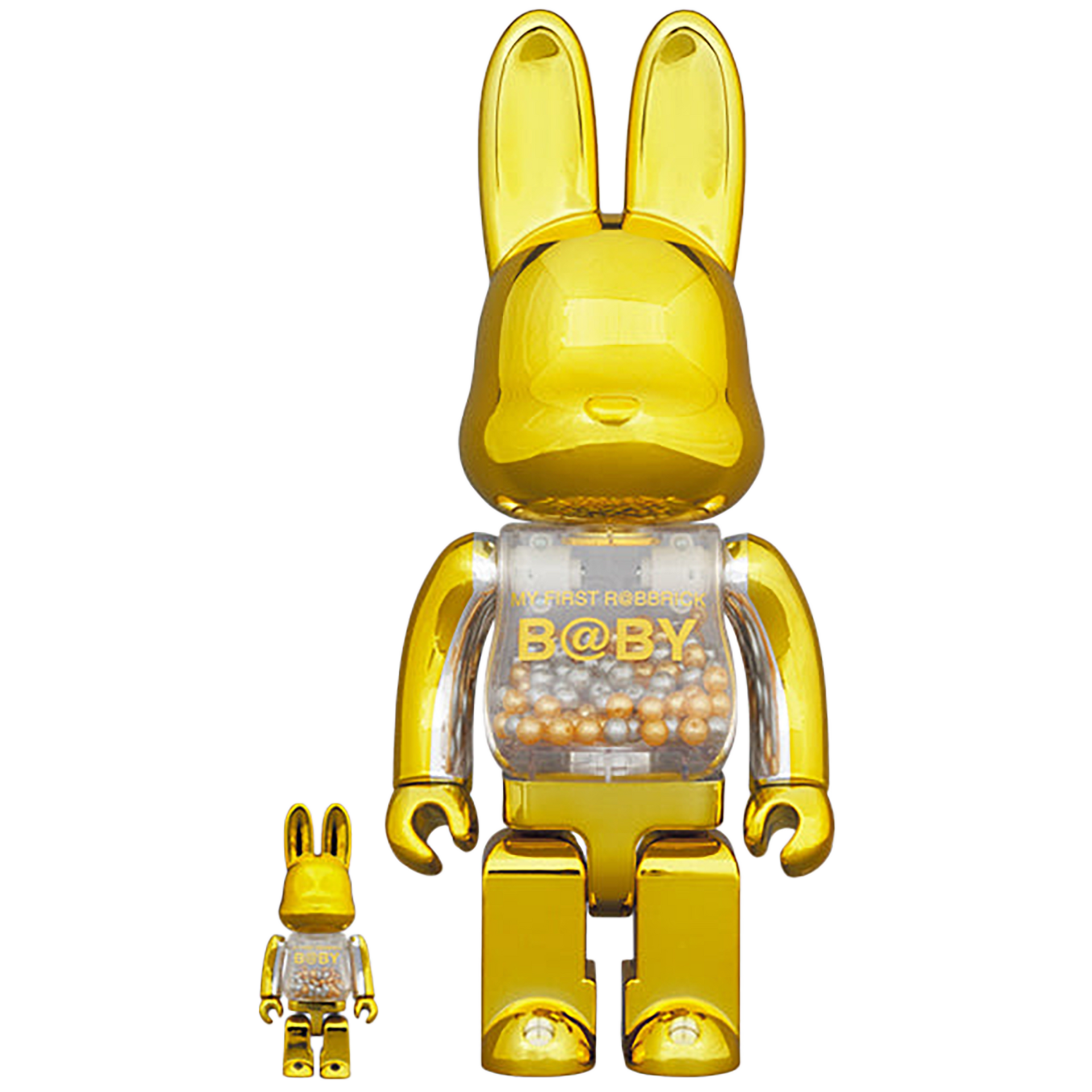 MY FIRST R@BBRICK B@BY 100％ & 400％ GOLD Ver. | MEDICOM TOY