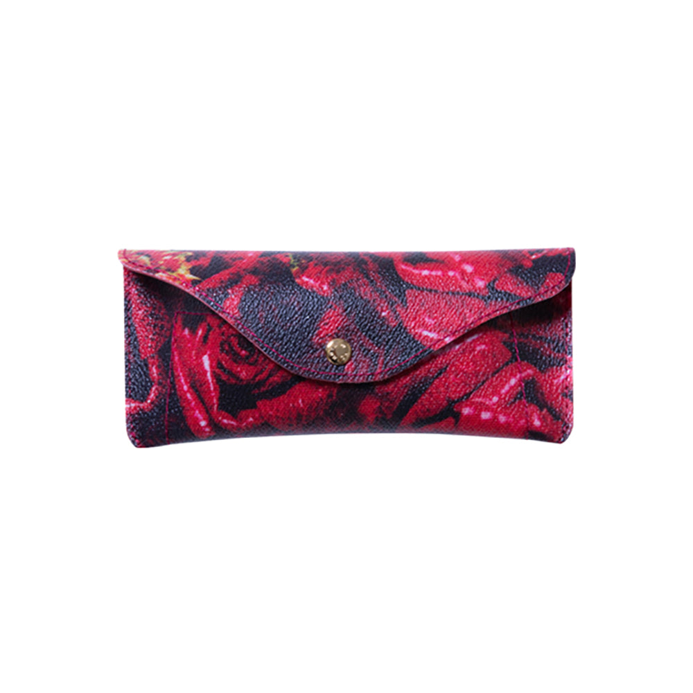 MLE M / mika ninagawa シリーズ『LEATHER ROSE』 GLASSES CASE_0