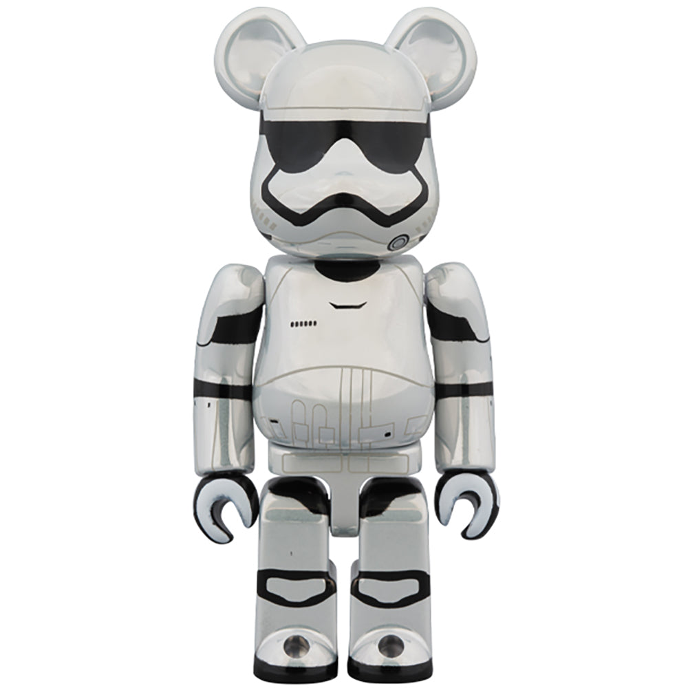 BE@RBRICK STAR WARS(TM) FIRST ORDER STORMTROOPER(TM)（The Force Awakens Ver.） Chrome Ver. 100％ & 400％_1