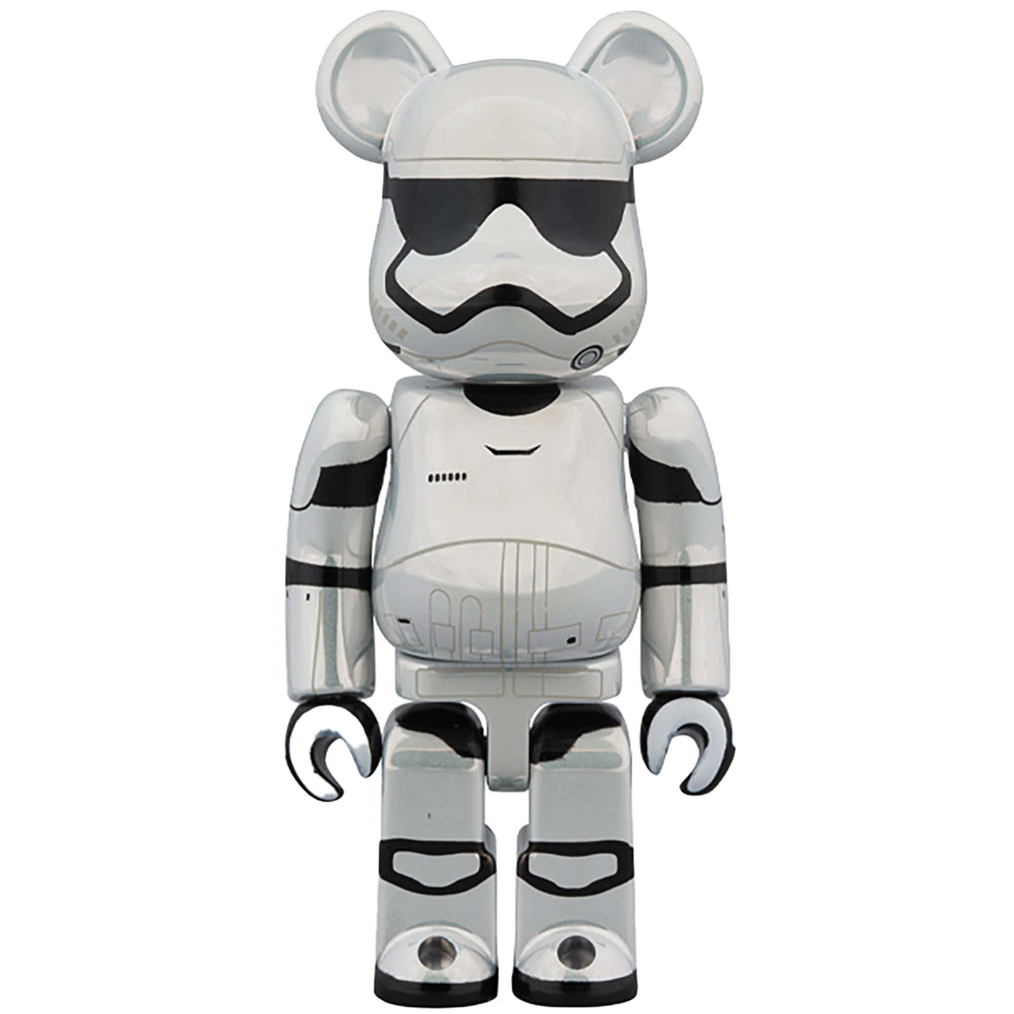 BE@RBRICK STAR WARS(TM) FIRST ORDER STORMTROOPER(TM)（The Force Awakens Ver.） Chrome Ver. 100％ & 400％