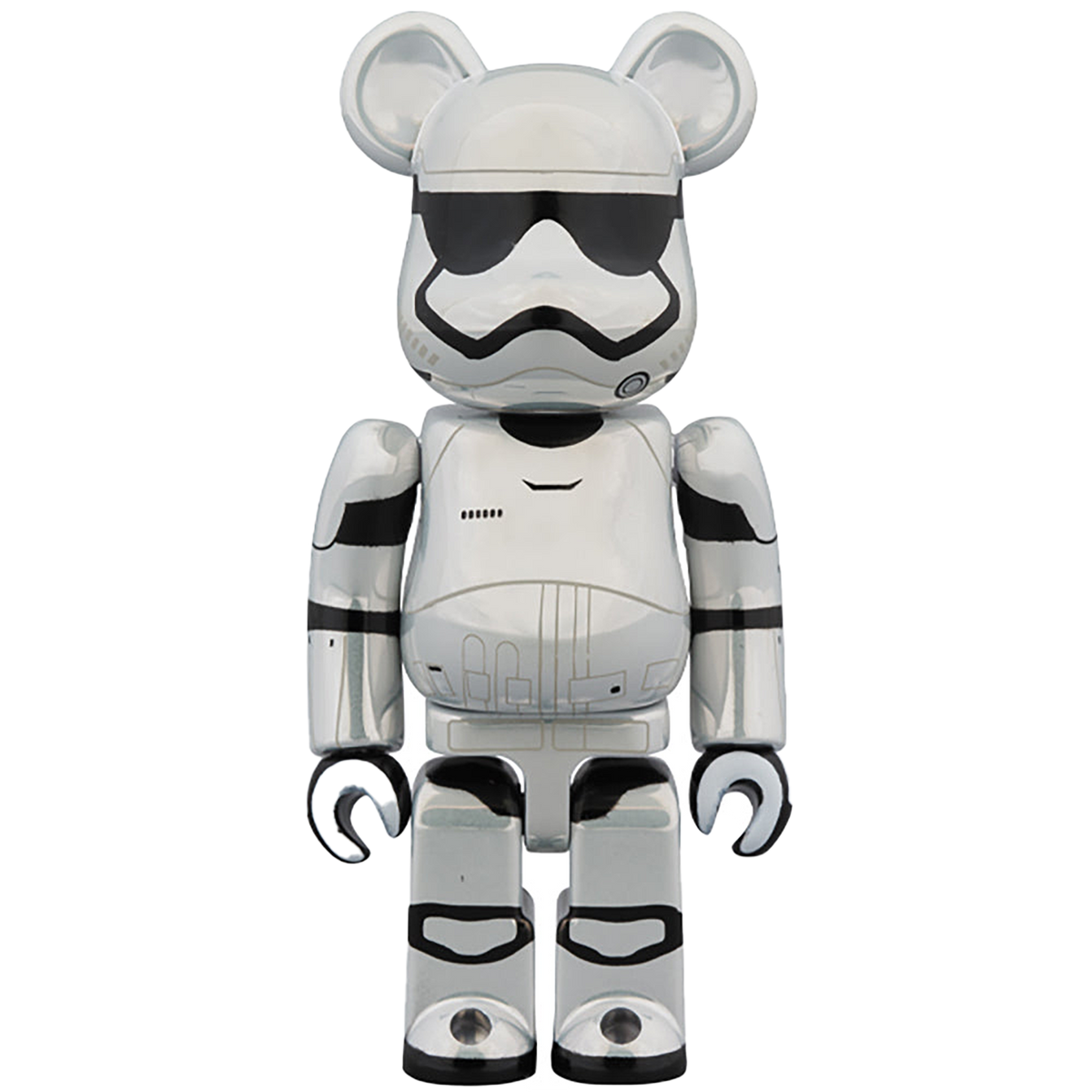 BE@RBRICK STAR WARS(TM) FIRST ORDER STORMTROOPER(TM)（The Force Awakens Ver.） Chrome Ver. 100％ & 400％