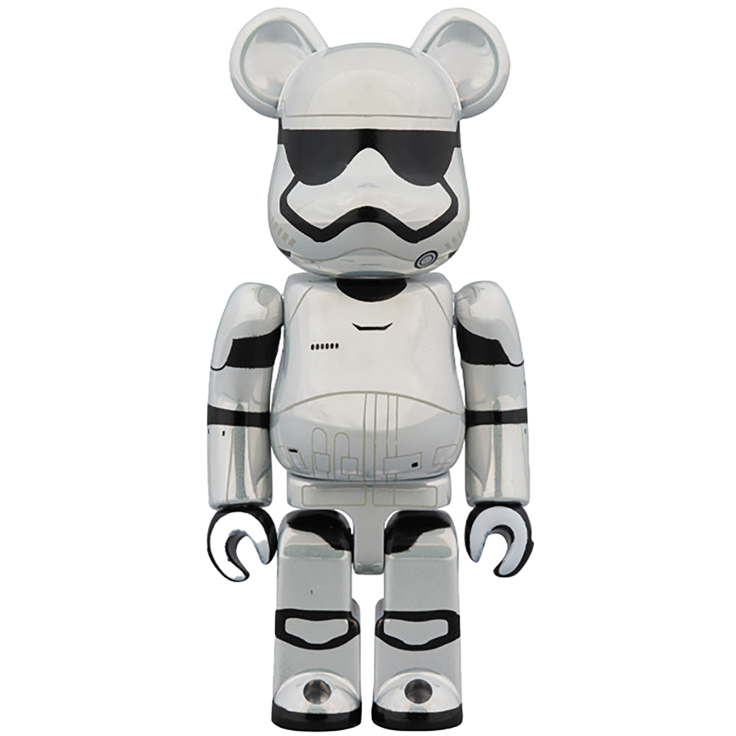 BE@RBRICK STAR WARS(TM) FIRST ORDER STORMTROOPER(TM)（The Force Awakens Ver.） Chrome Ver. 100％ & 400％