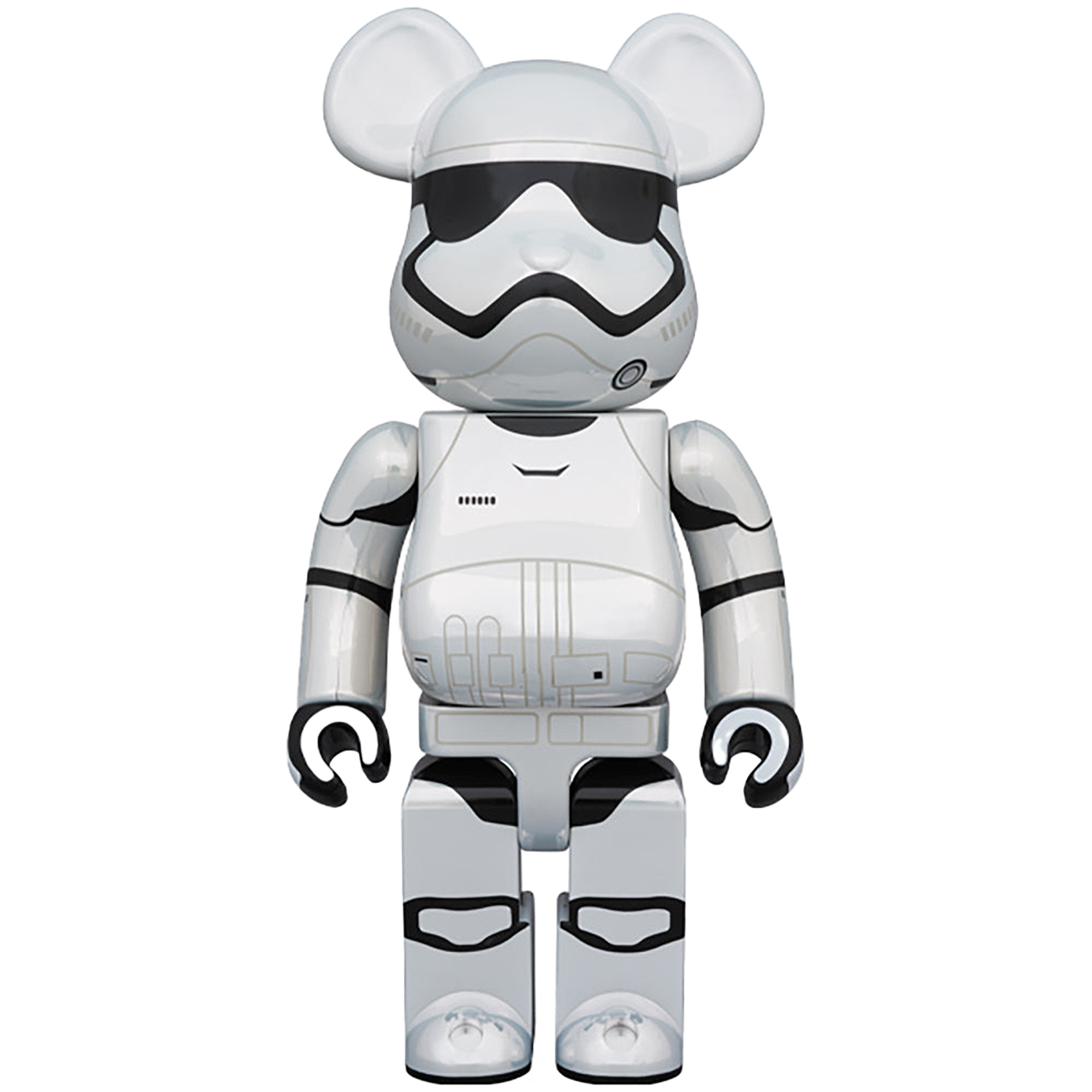 BE@RBRICK STAR WARS(TM) FIRST ORDER STORMTROOPER(TM)（The Force Awakens Ver.） Chrome Ver. 100％ & 400％