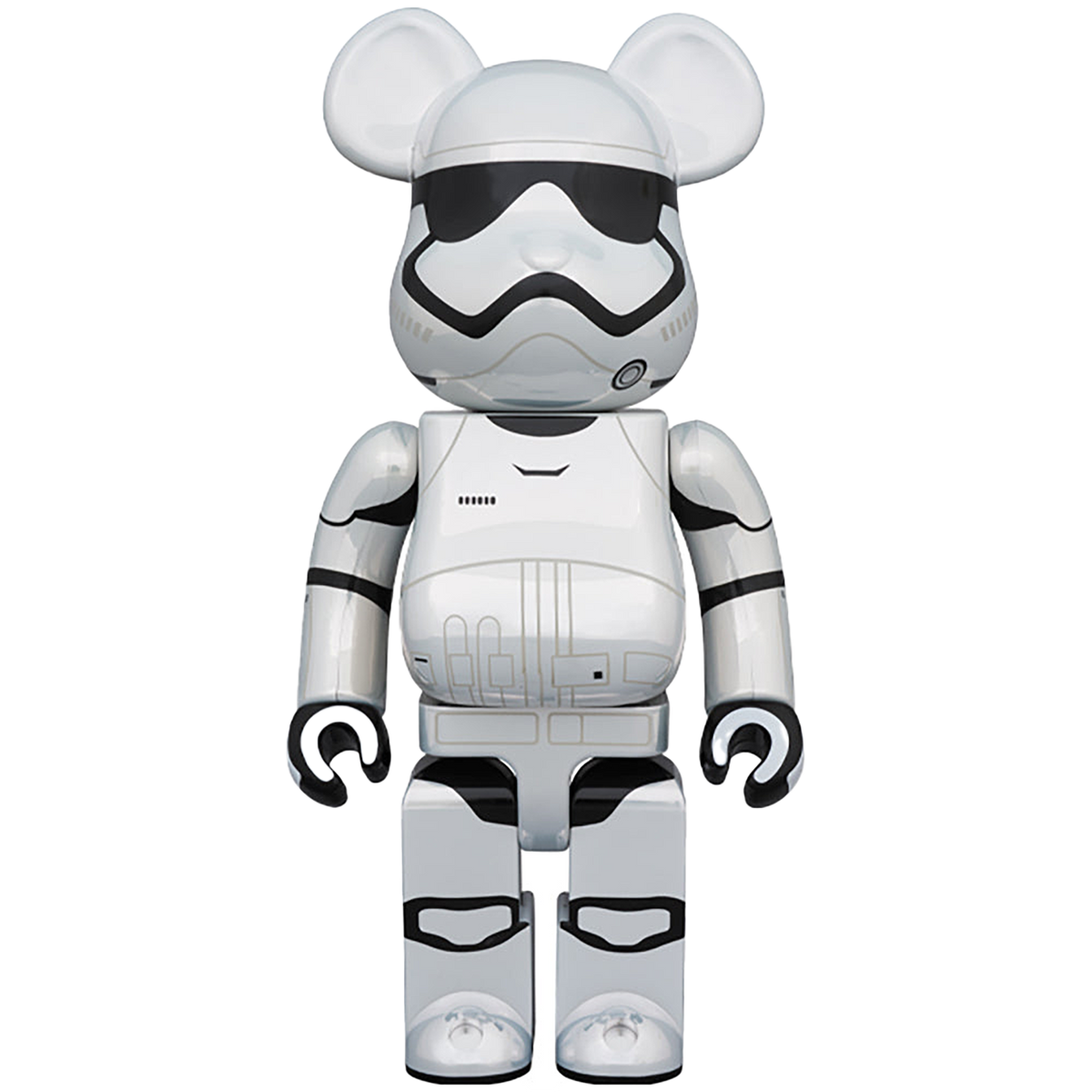 BE@RBRICK STAR WARS(TM) FIRST ORDER STORMTROOPER(TM)（The Force Awakens Ver.） Chrome Ver. 100％ & 400％