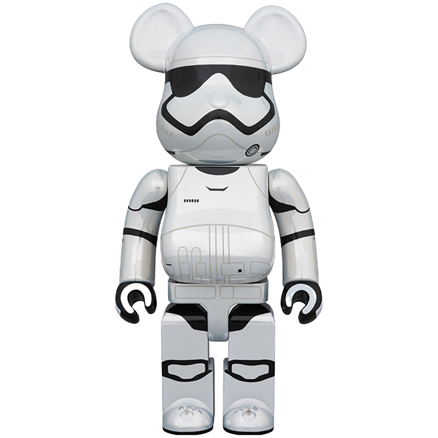 BE@RBRICK STAR WARS(TM) FIRST ORDER STORMTROOPER(TM)（The Force Awakens Ver.） Chrome Ver. 100％ & 400％
