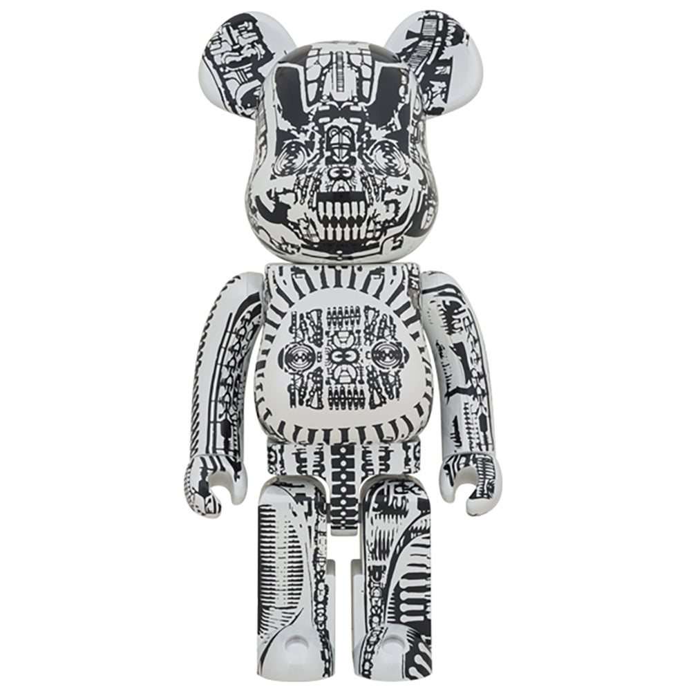 BE@RBRICK H.R.GIGER 1000％ WHITE CHROME Ver.／BLACK CHROME Ver._1