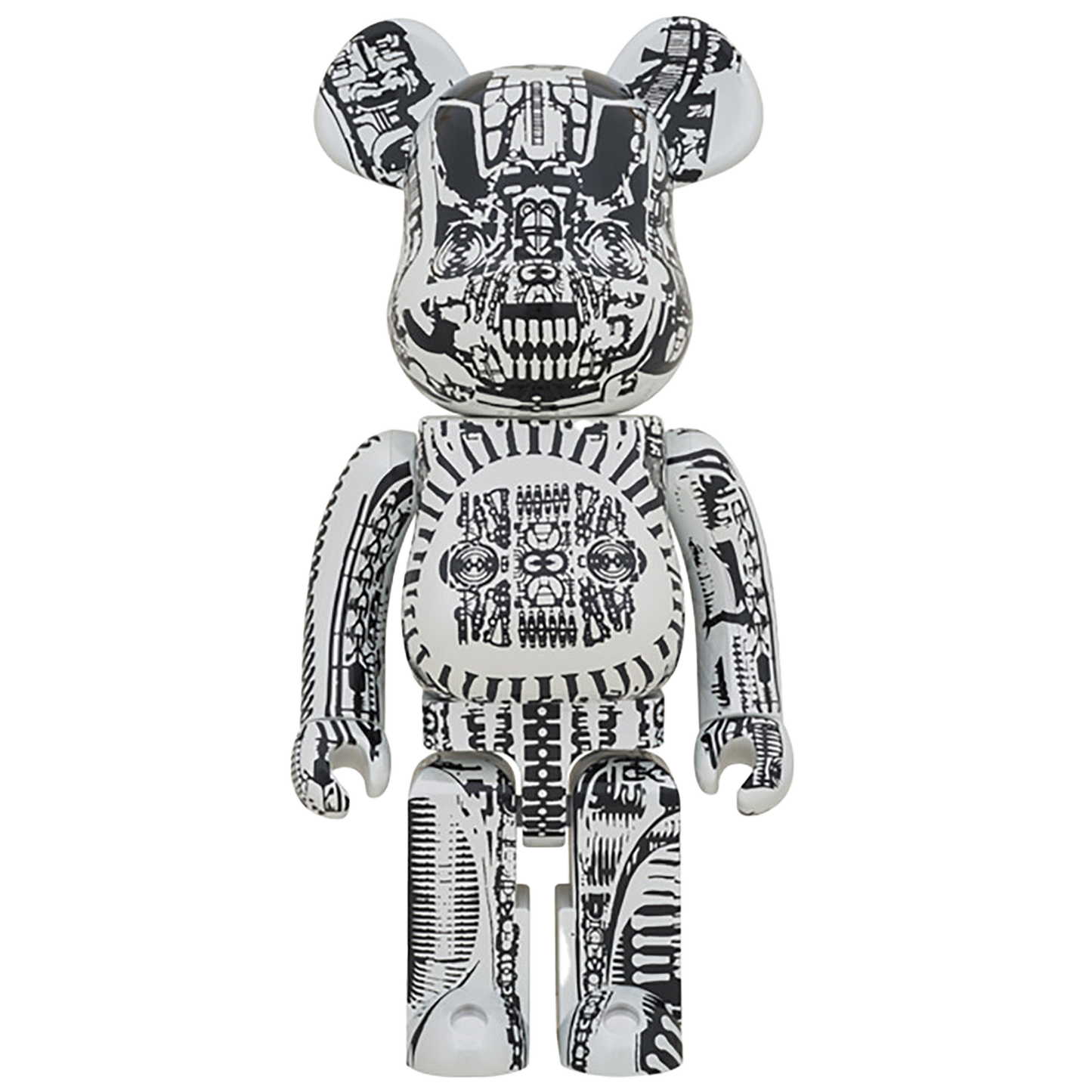 BE@RBRICK H.R.GIGER 1000％ WHITE CHROME Ver.／BLACK CHROME Ver.