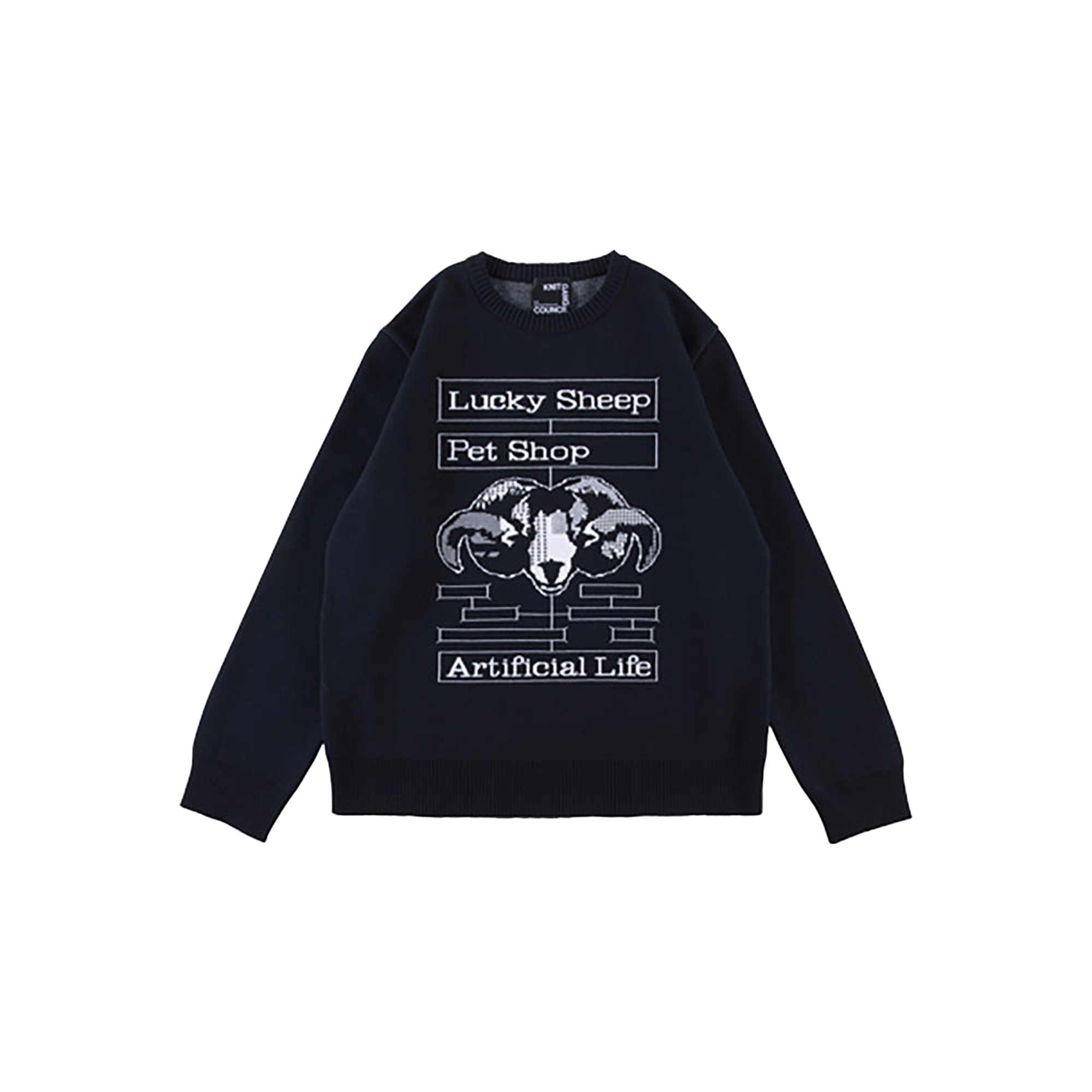 KNIT GANG COUNCIL CREW NECK SWEATER "Lucky Sheep"