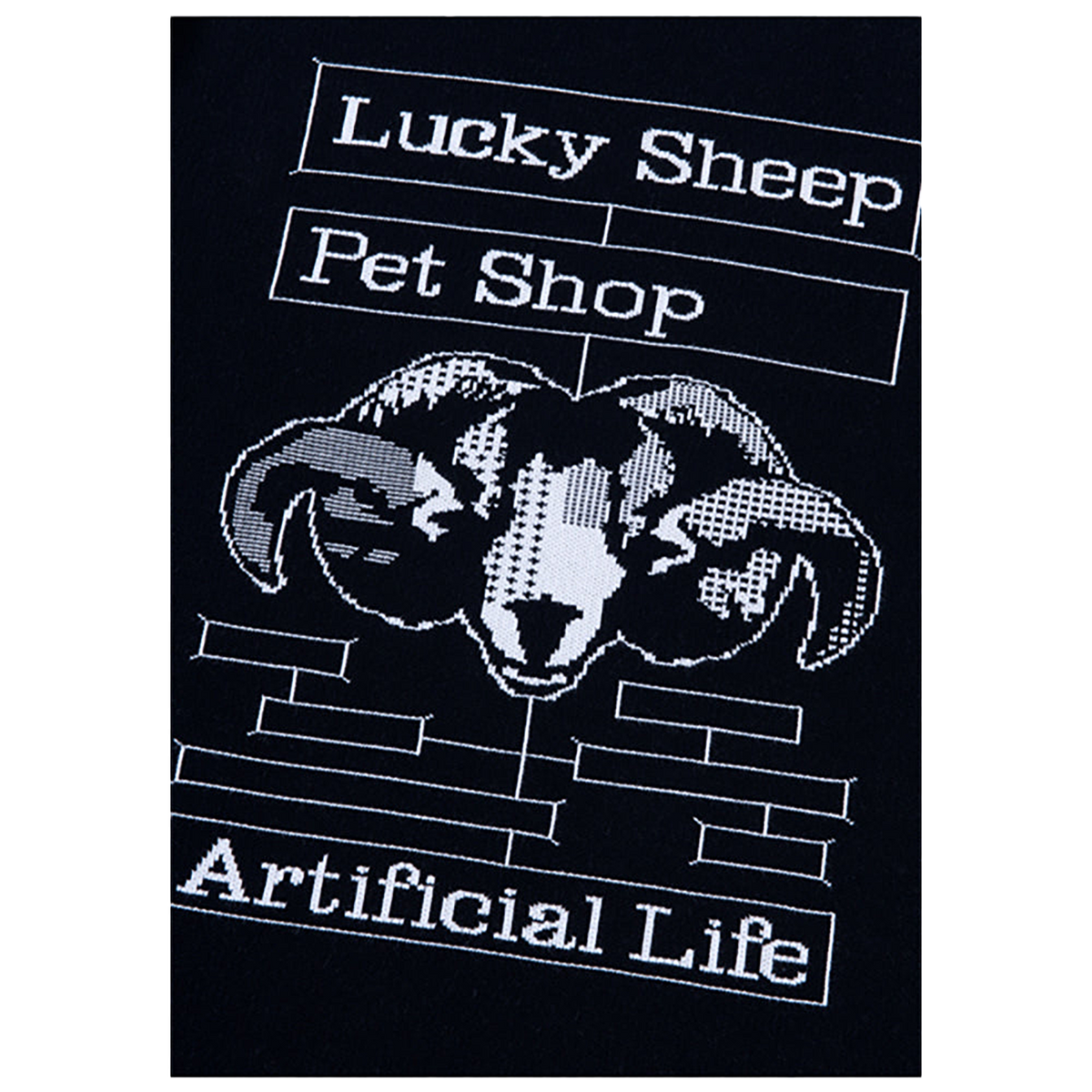 KNIT GANG COUNCIL CREW NECK SWEATER "Lucky Sheep"