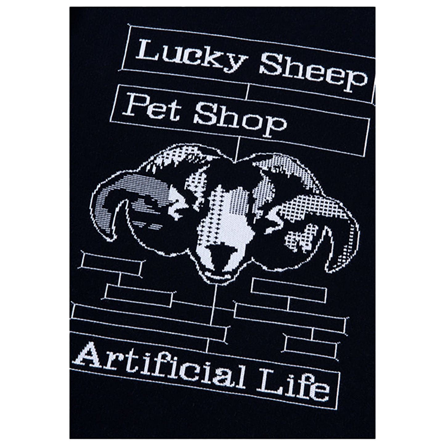 KNIT GANG COUNCIL CREW NECK SWEATER "Lucky Sheep"
