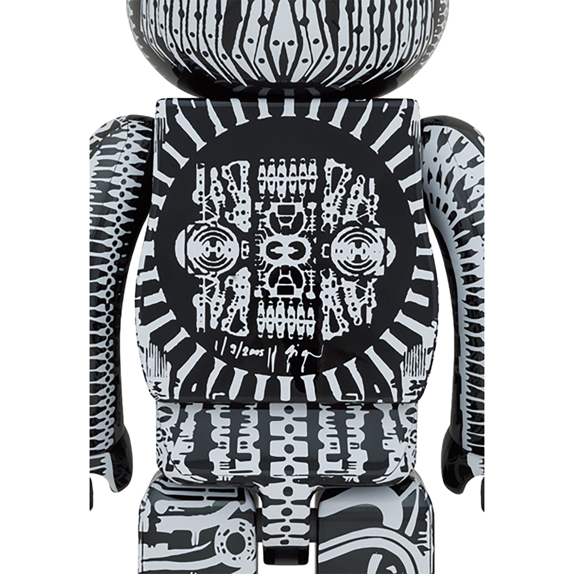 BE@RBRICK H.R.GIGER 1000％ WHITE CHROME Ver.／BLACK CHROME Ver.