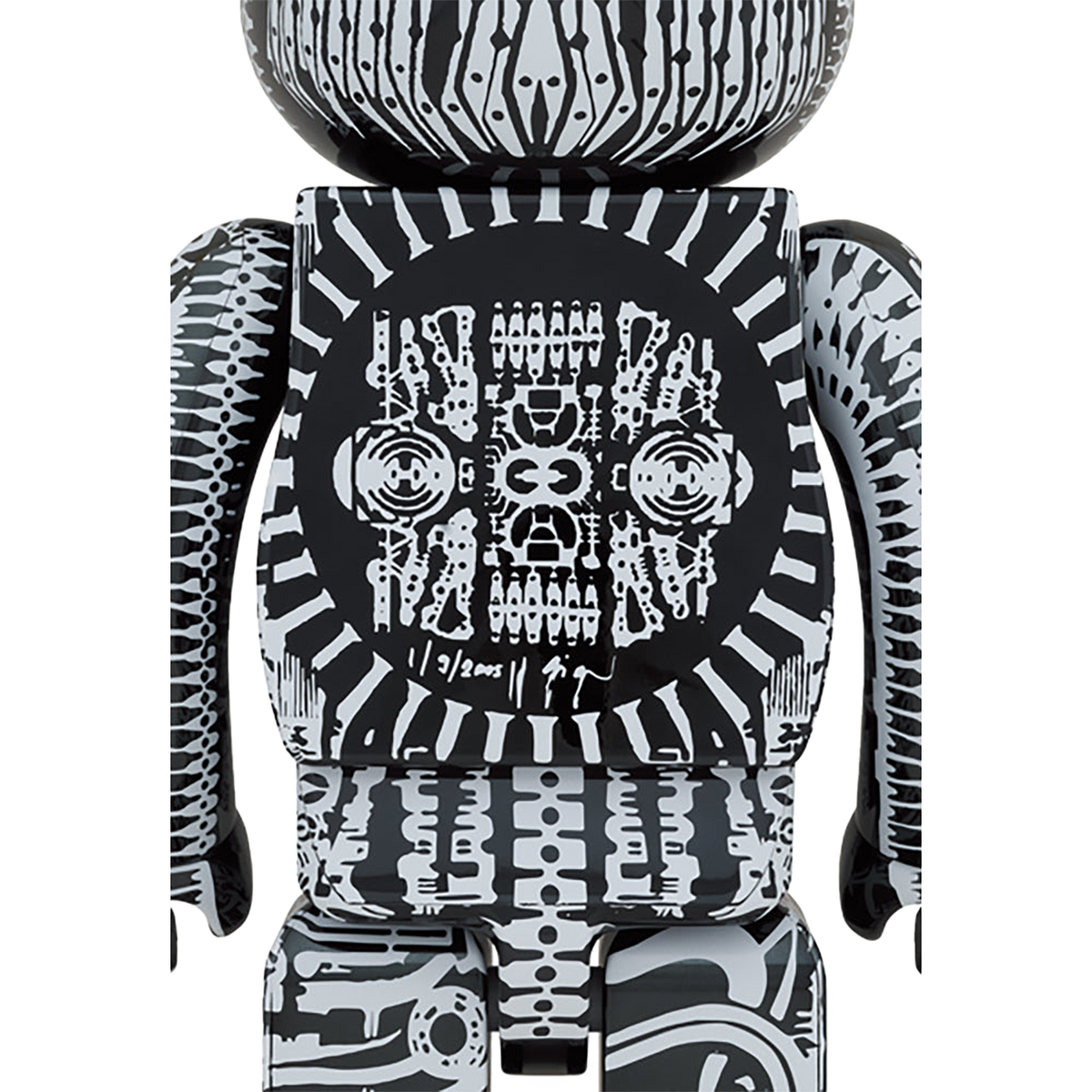 BE@RBRICK H.R.GIGER 1000％ WHITE CHROME Ver.／BLACK CHROME Ver.