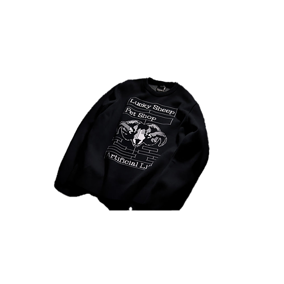 KNIT GANG COUNCIL CREW NECK SWEATER "Lucky Sheep"