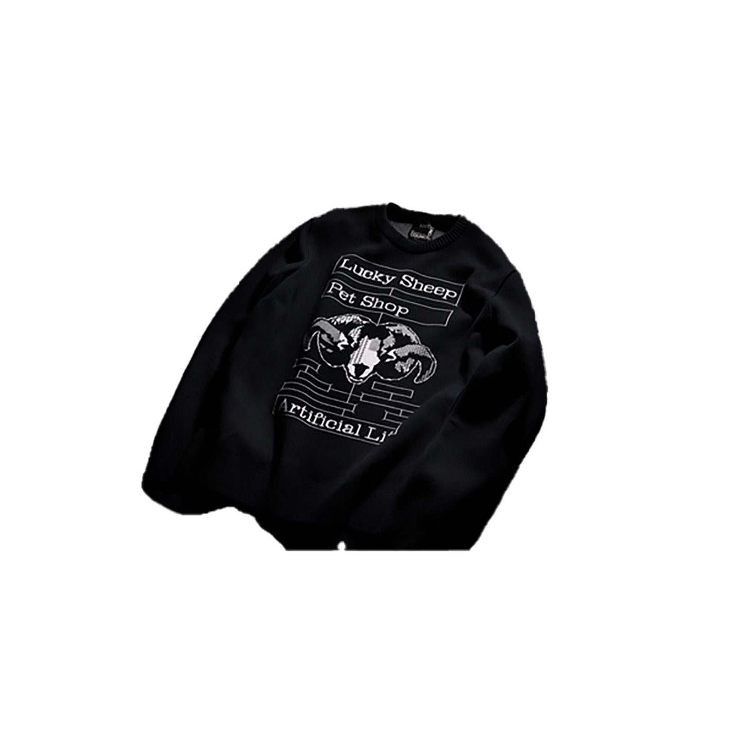 KNIT GANG COUNCIL CREW NECK SWEATER "Lucky Sheep"