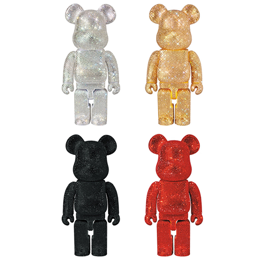 400％ BE@RBRICK CRYSTAL BLACK／GOLD／SILVER／RED_0