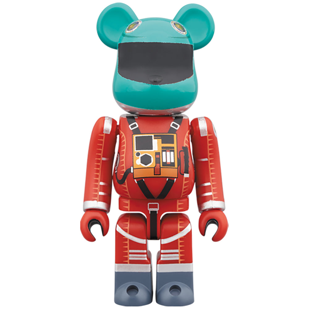 BE@RBRICK SPACE SUIT GREEN HELMET & ORANGE SUIT Ver.100％ & 400％_1