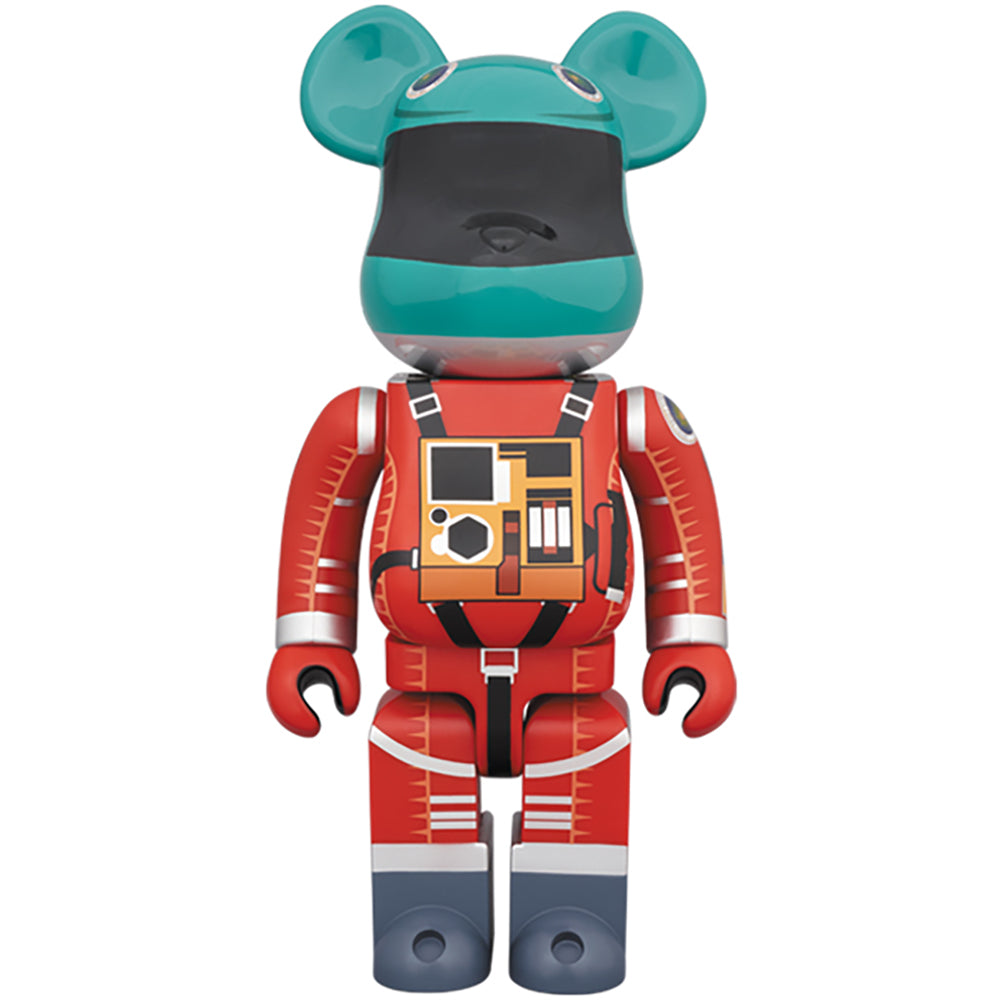 BE@RBRICK SPACE SUIT GREEN HELMET & ORANGE SUIT Ver.100％ & 400％_2