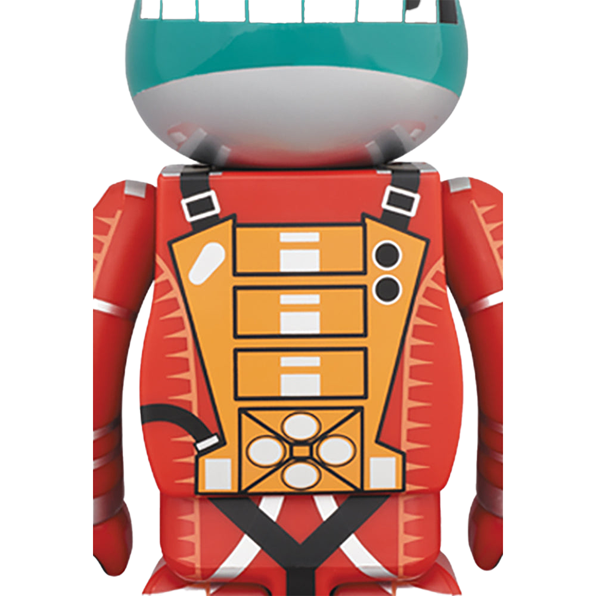 BE@RBRICK SPACE SUIT GREEN HELMET & ORANGE SUIT Ver.100％ & 400％
