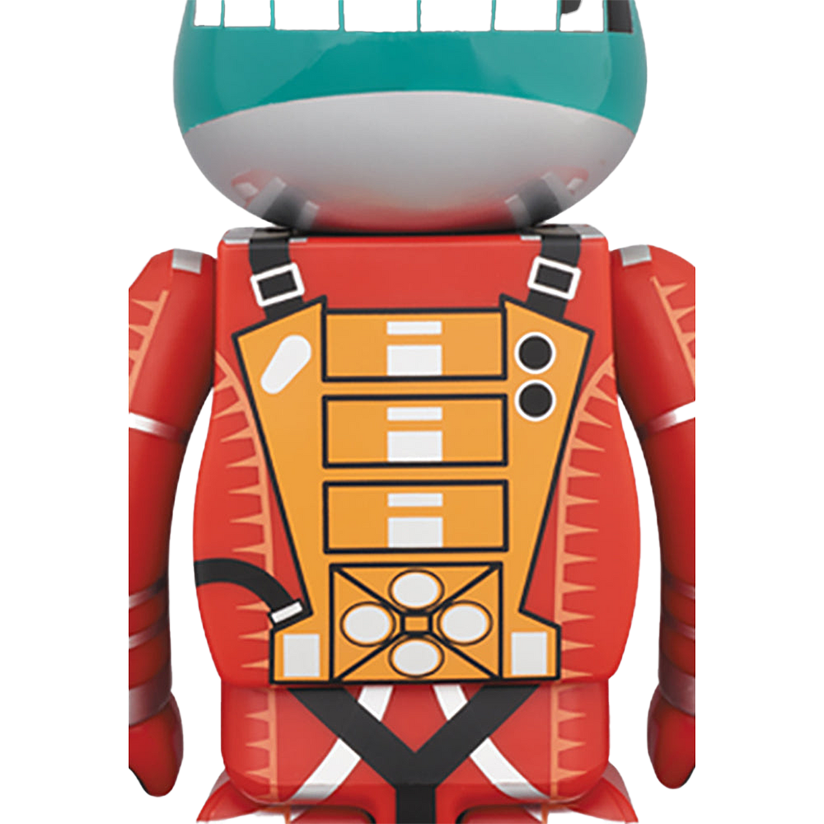 BE@RBRICK SPACE SUIT GREEN HELMET & ORANGE SUIT Ver.100％ & 400％