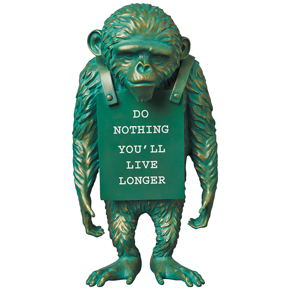 MONKEY SIGN BRONZE STATUE＃2