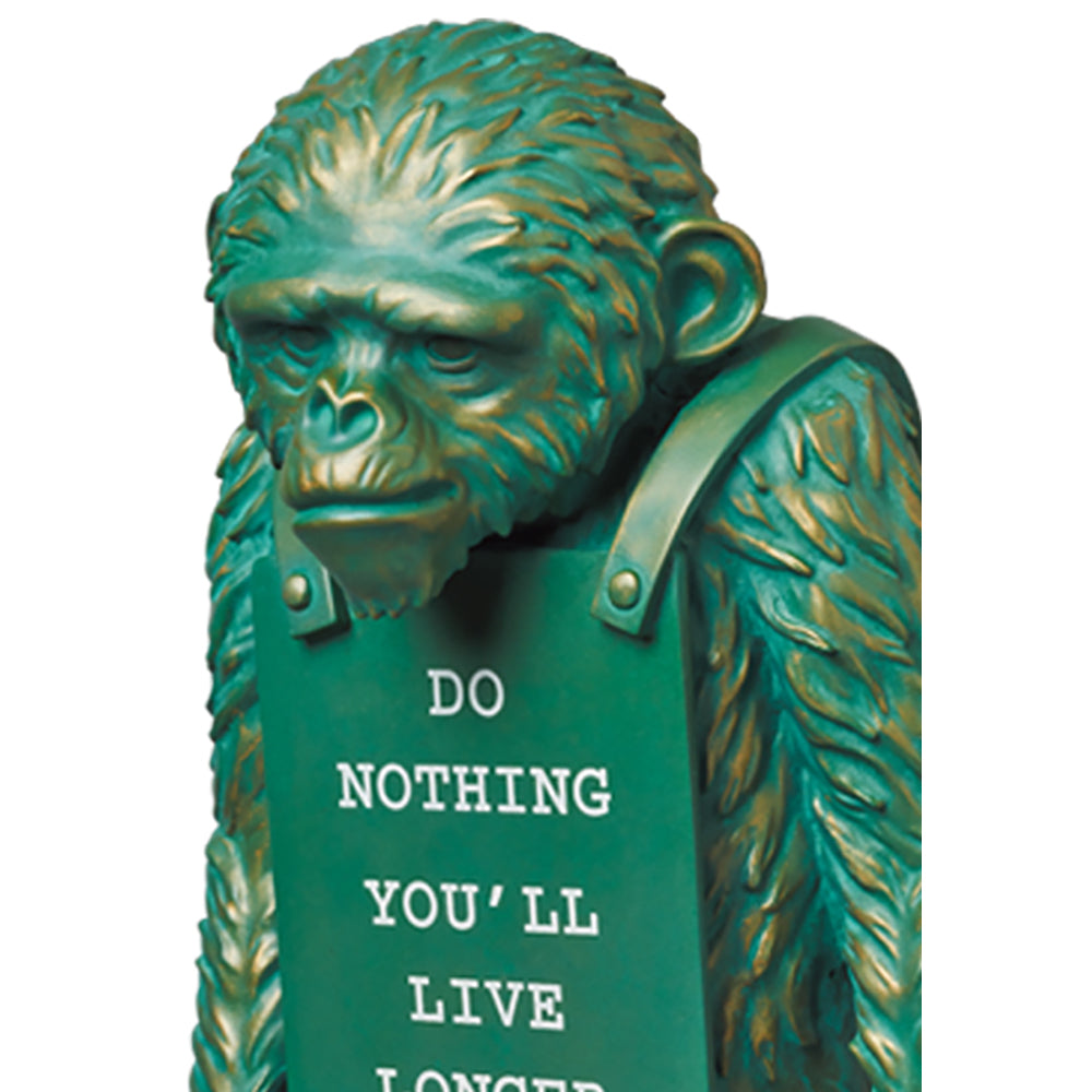 MONKEY SIGN BRONZE STATUE＃2_2