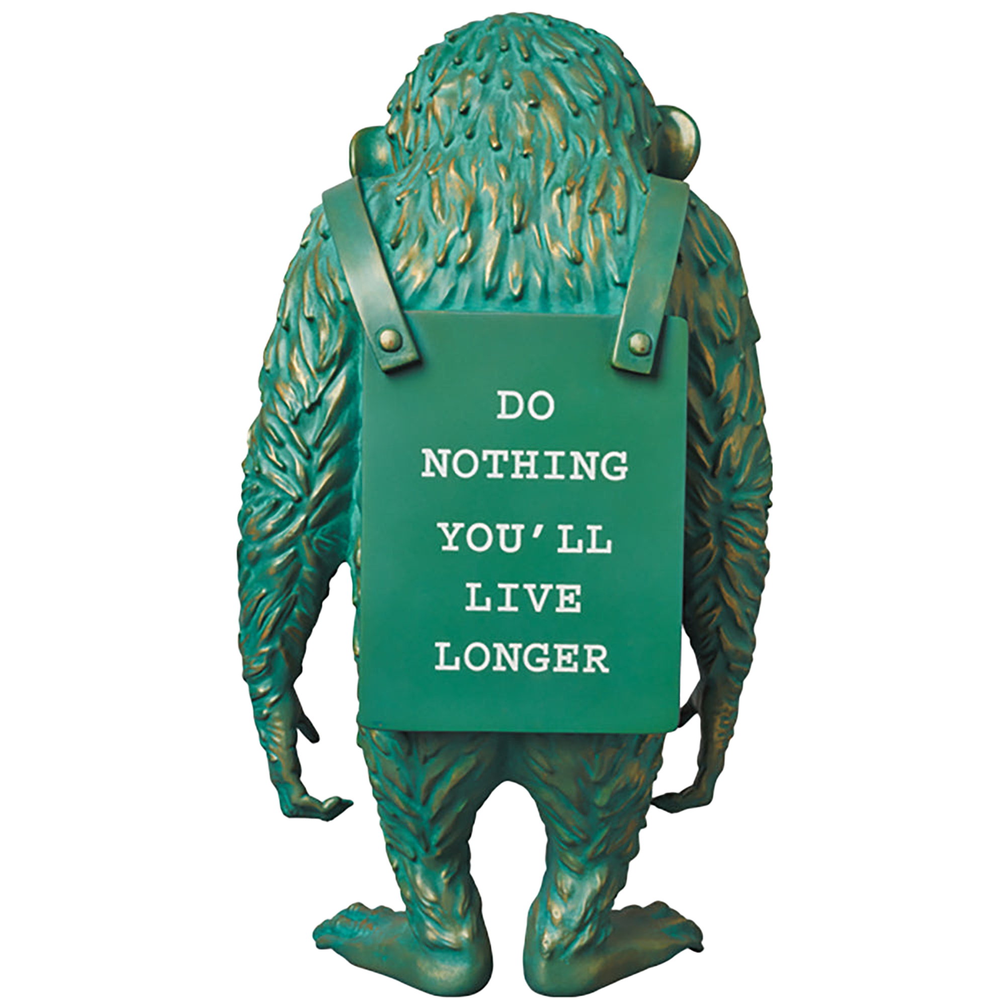 MONKEY SIGN BRONZE STATUE＃2