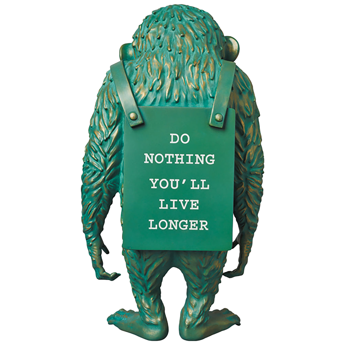 MONKEY SIGN BRONZE STATUE＃2