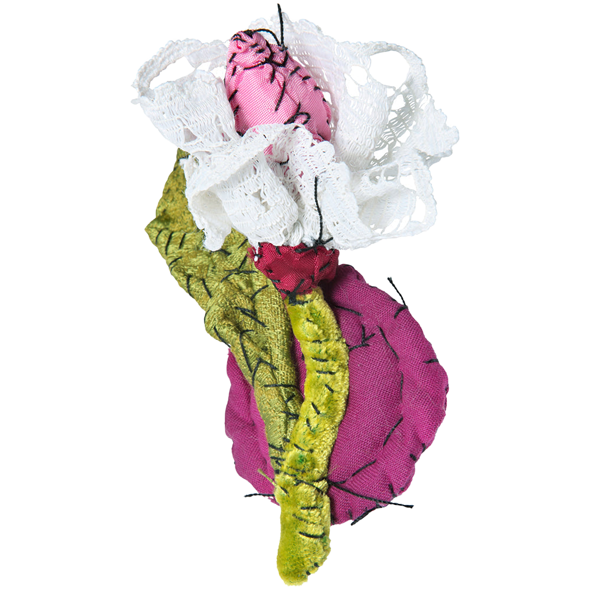 #105 Anne Valerie Dupond Petite fleur blanche et rose