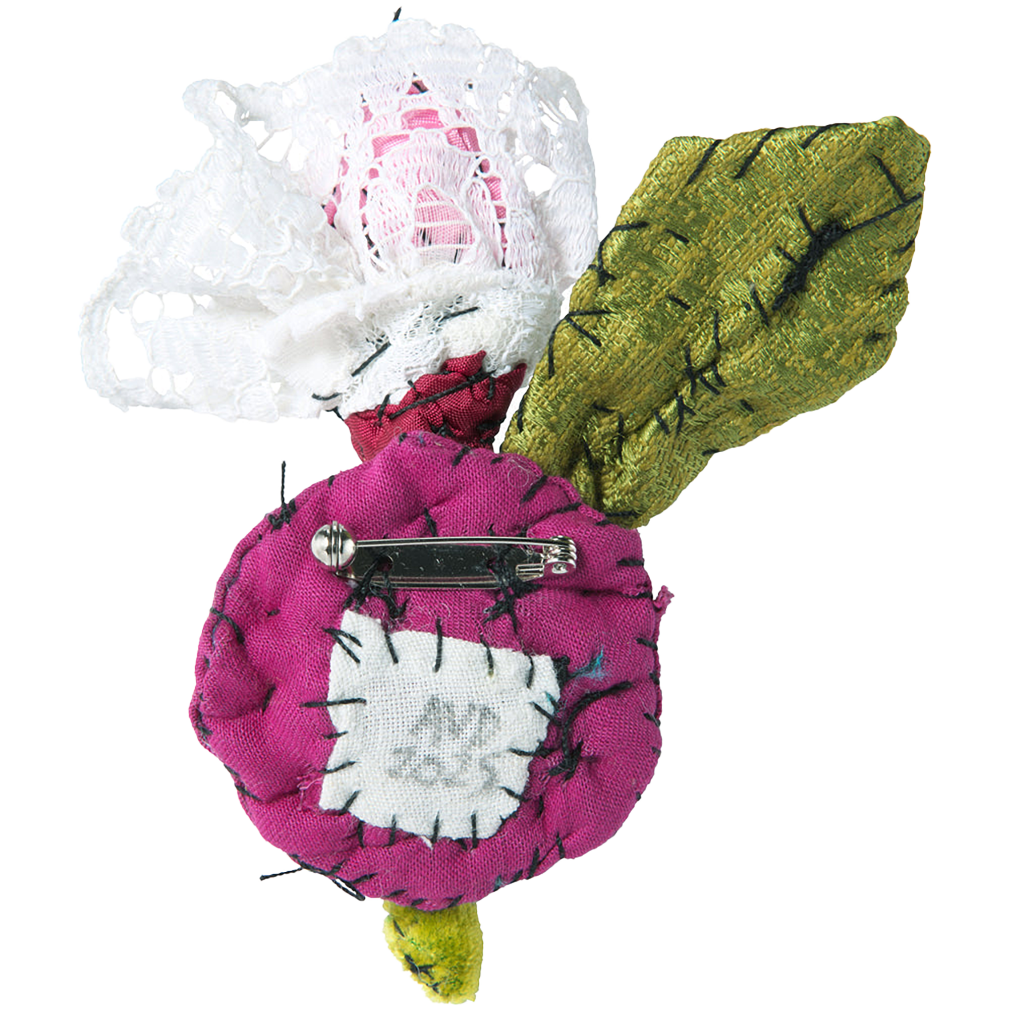 #105 Anne Valerie Dupond Petite fleur blanche et rose