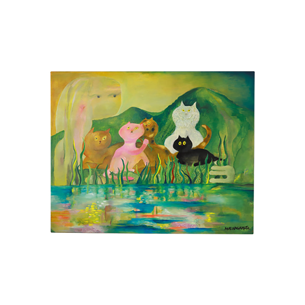 MAI NAGAMOTO "FUTENEKO" 油絵原画 FUTENEKO〜ボク達はここに居た_0