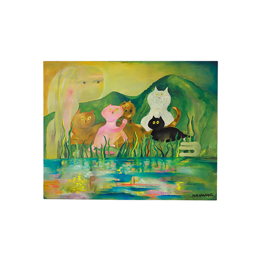 MAI NAGAMOTO "FUTENEKO" 油絵原画 FUTENEKO〜ボク達はここに居た