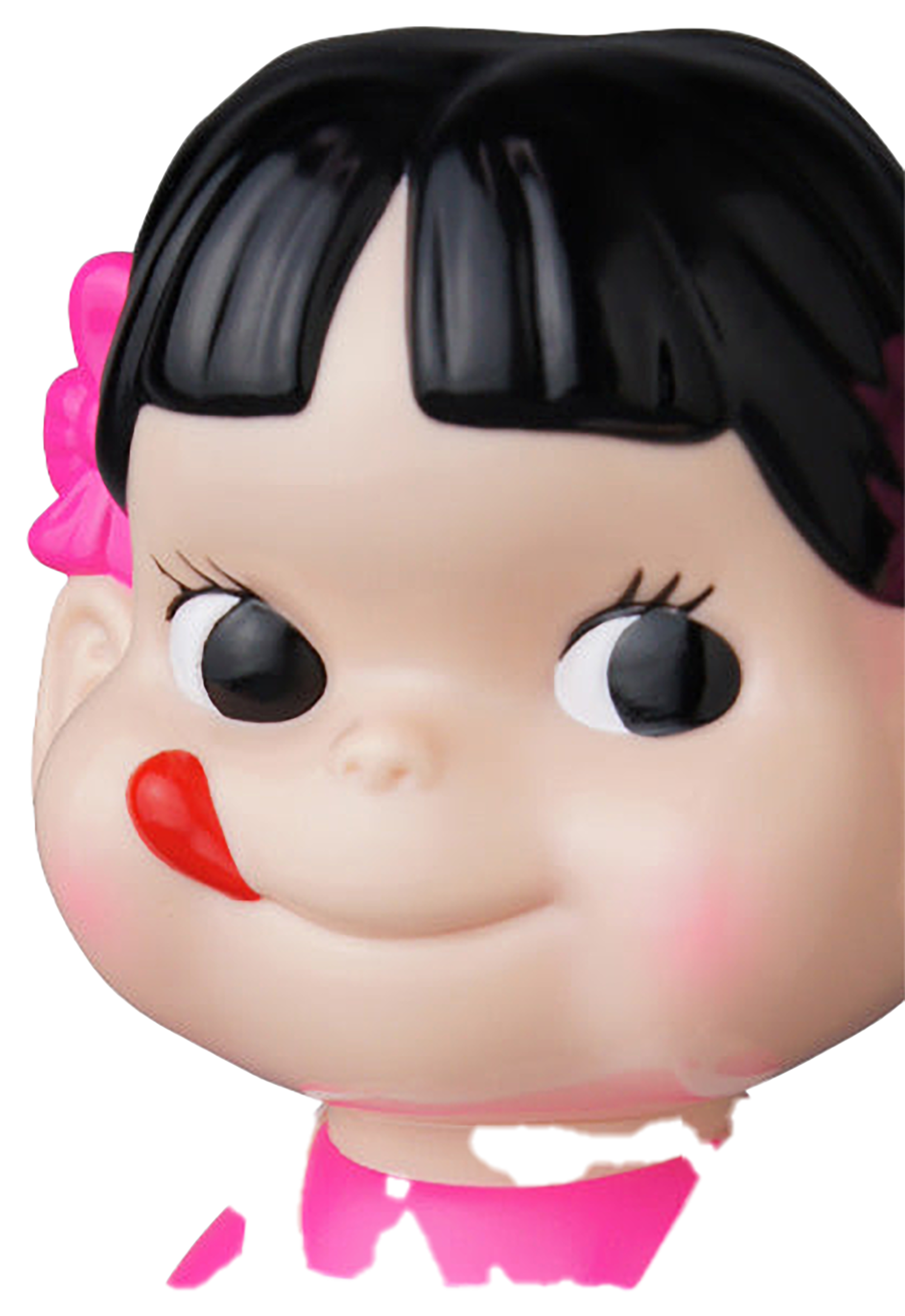 不二家ソフビコレクション ペコちゃん（白×蛍光ピンク）