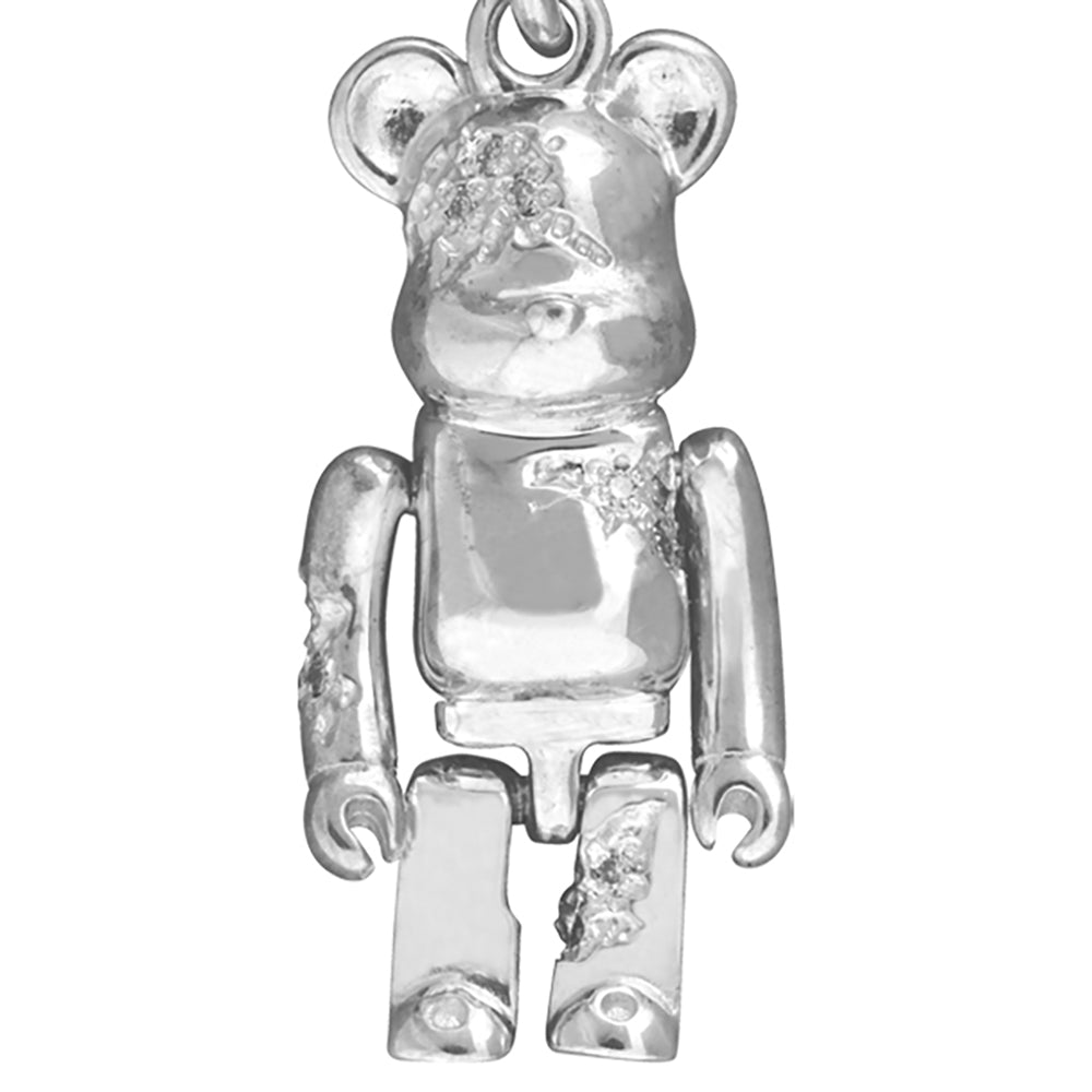 IVXLCDM BE@RBRICK CLACKED NECKLACE SILVER／BLACK_1
