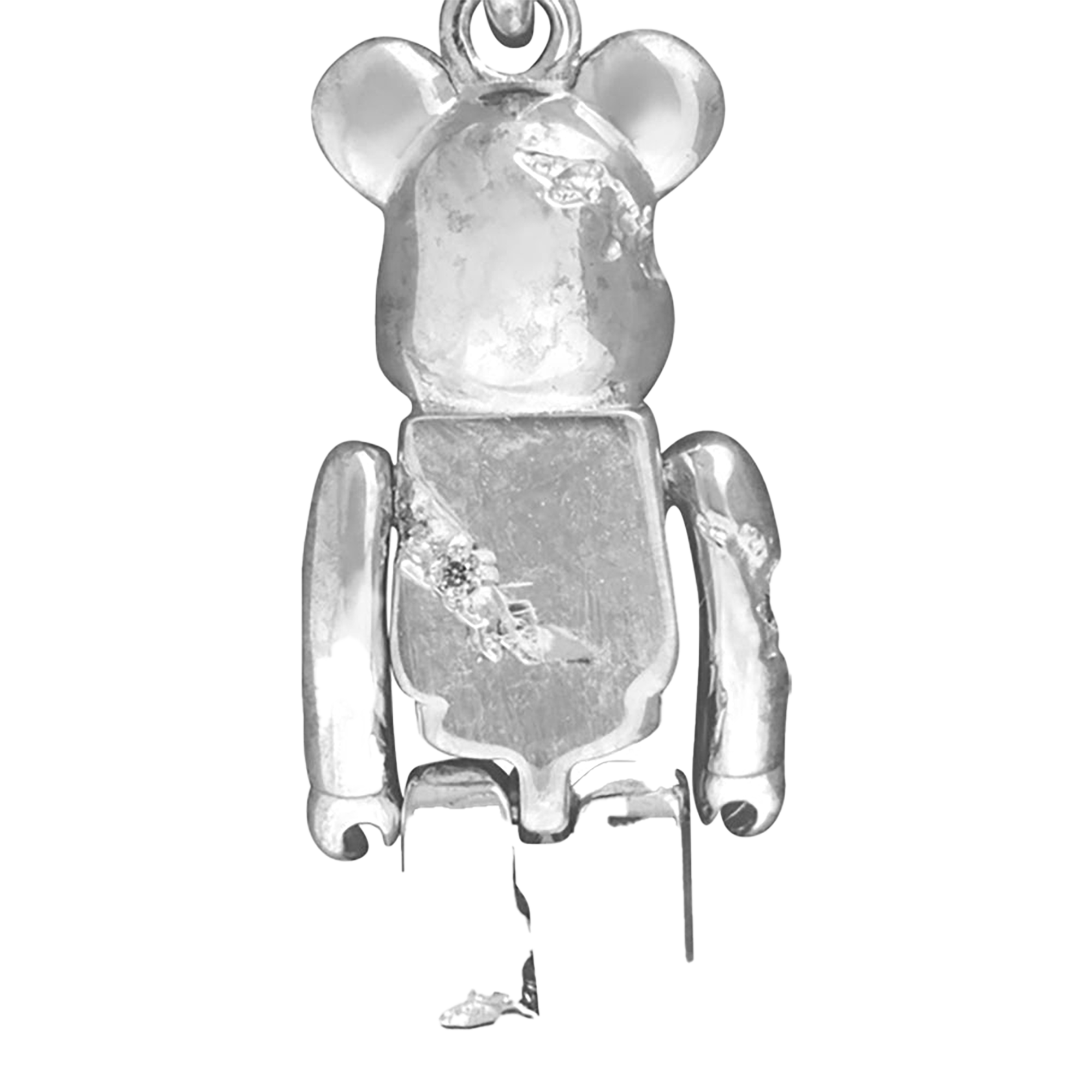 IVXLCDM BE@RBRICK CLACKED NECKLACE SILVER／BLACK