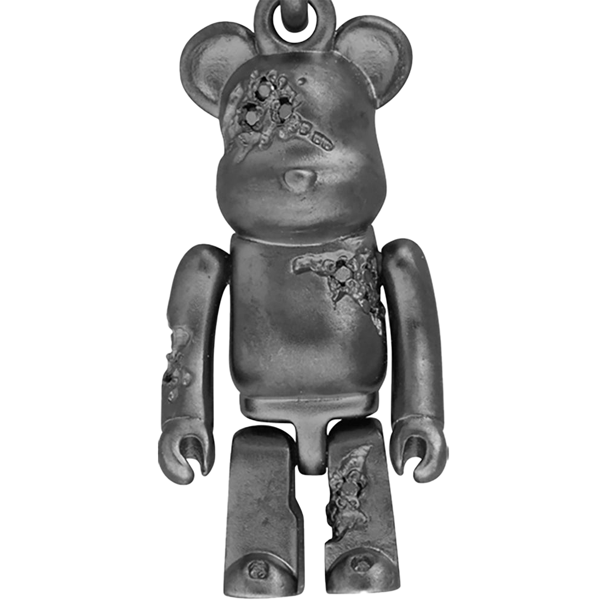 IVXLCDM BE@RBRICK CLACKED NECKLACE SILVER／BLACK