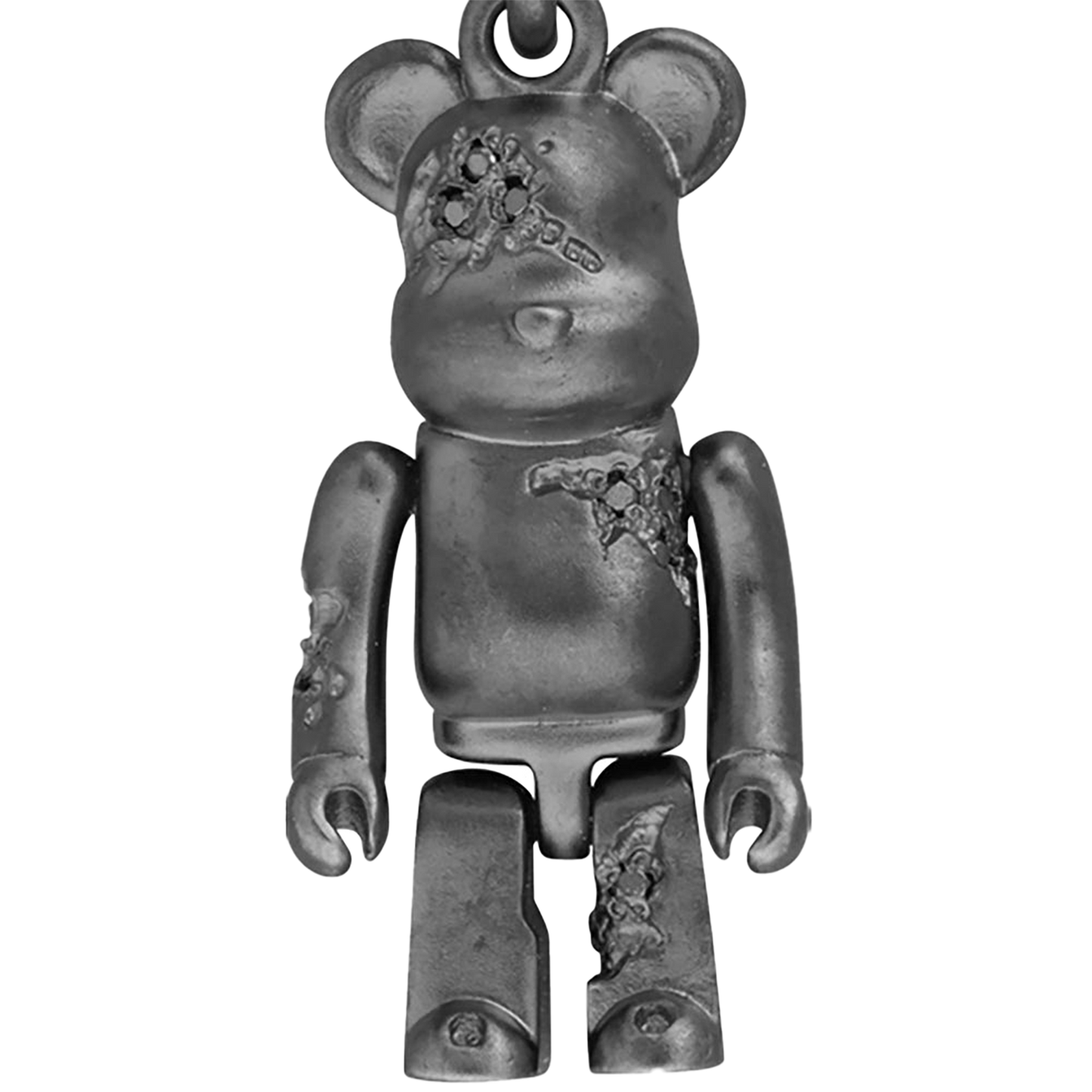 IVXLCDM BE@RBRICK CLACKED NECKLACE SILVER／BLACK