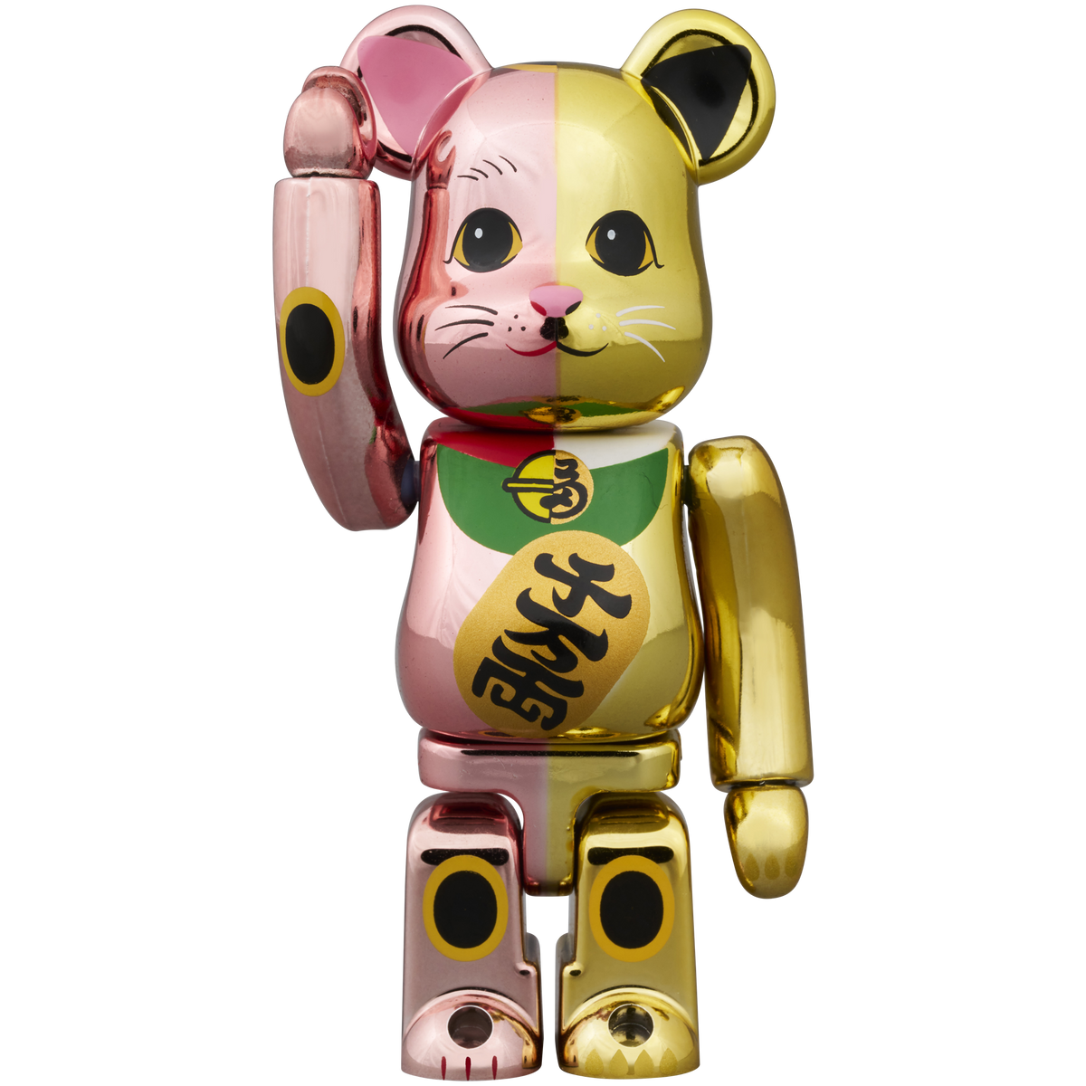 BE@RBRICK 招き猫 千万両 桃金メッキ × 金メッキ 100% & 400 BE@RBRICK 招き猫 千万両 桃金メッキ × 金メッキ 100% & 400