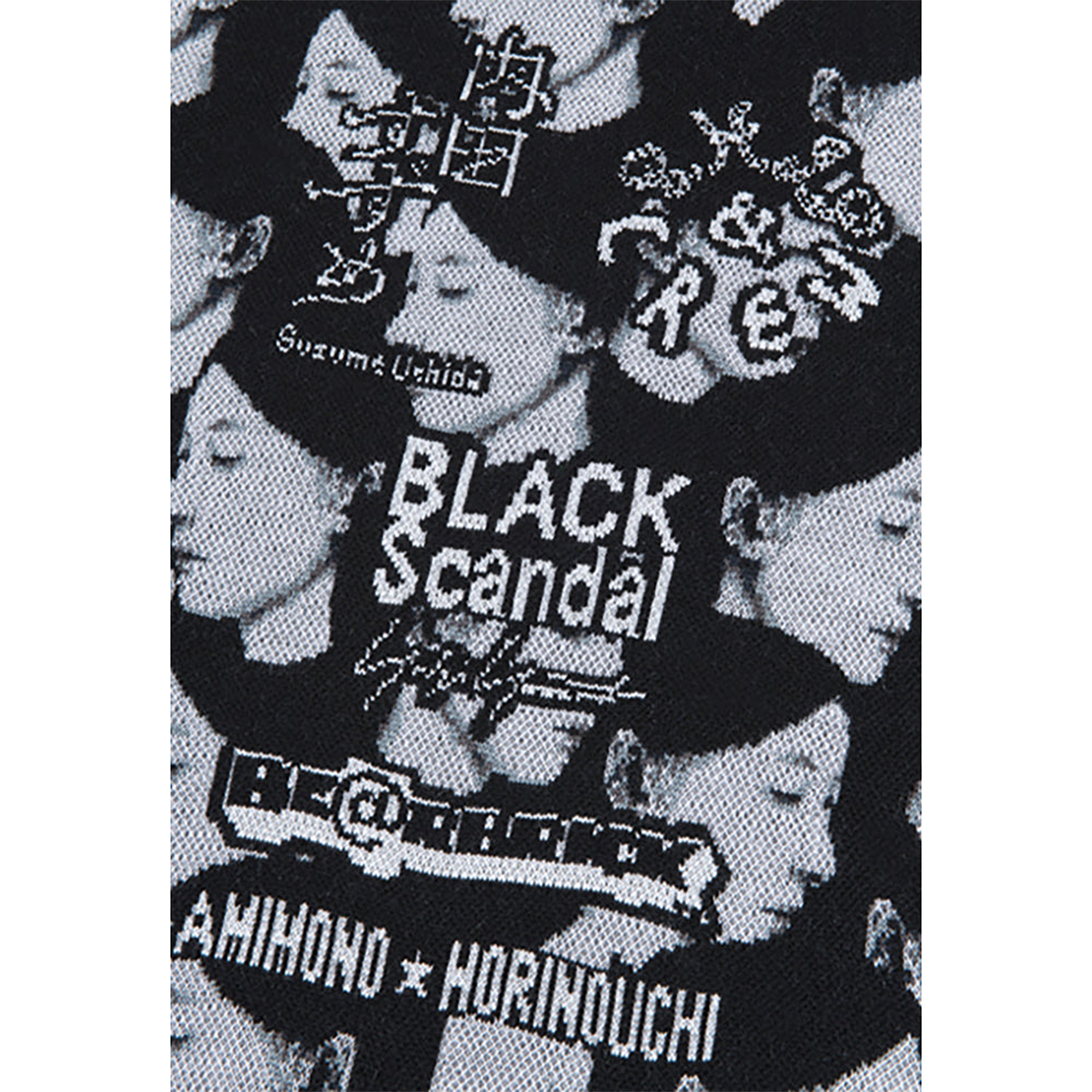 BE@RBRICK BLACK Scandal Yohji Yamamoto × 内田すずめ × S.H.I.P&crew 私の中の私たち KNIT GANG COUNCIL CREW NECK SWEATER  01