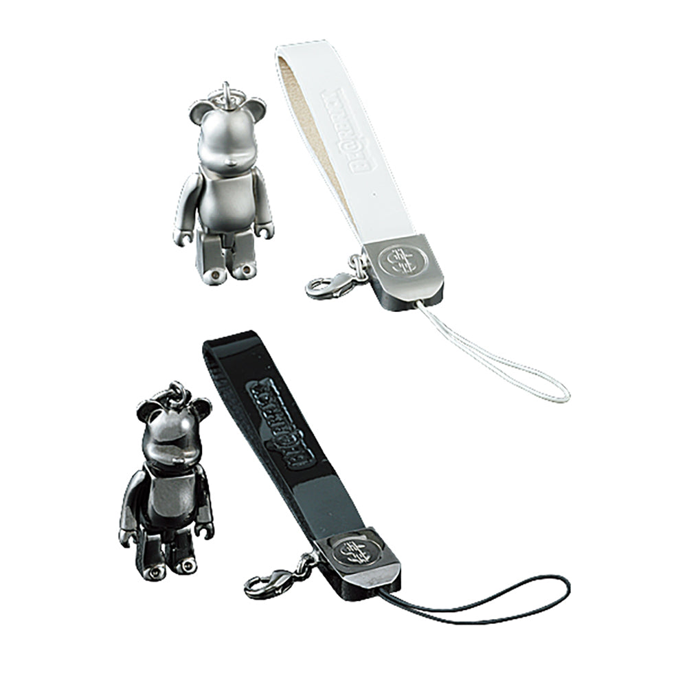 50％ ACTION BE@RBRICK SILVER925 STRAP  BLACK / WHITE_0