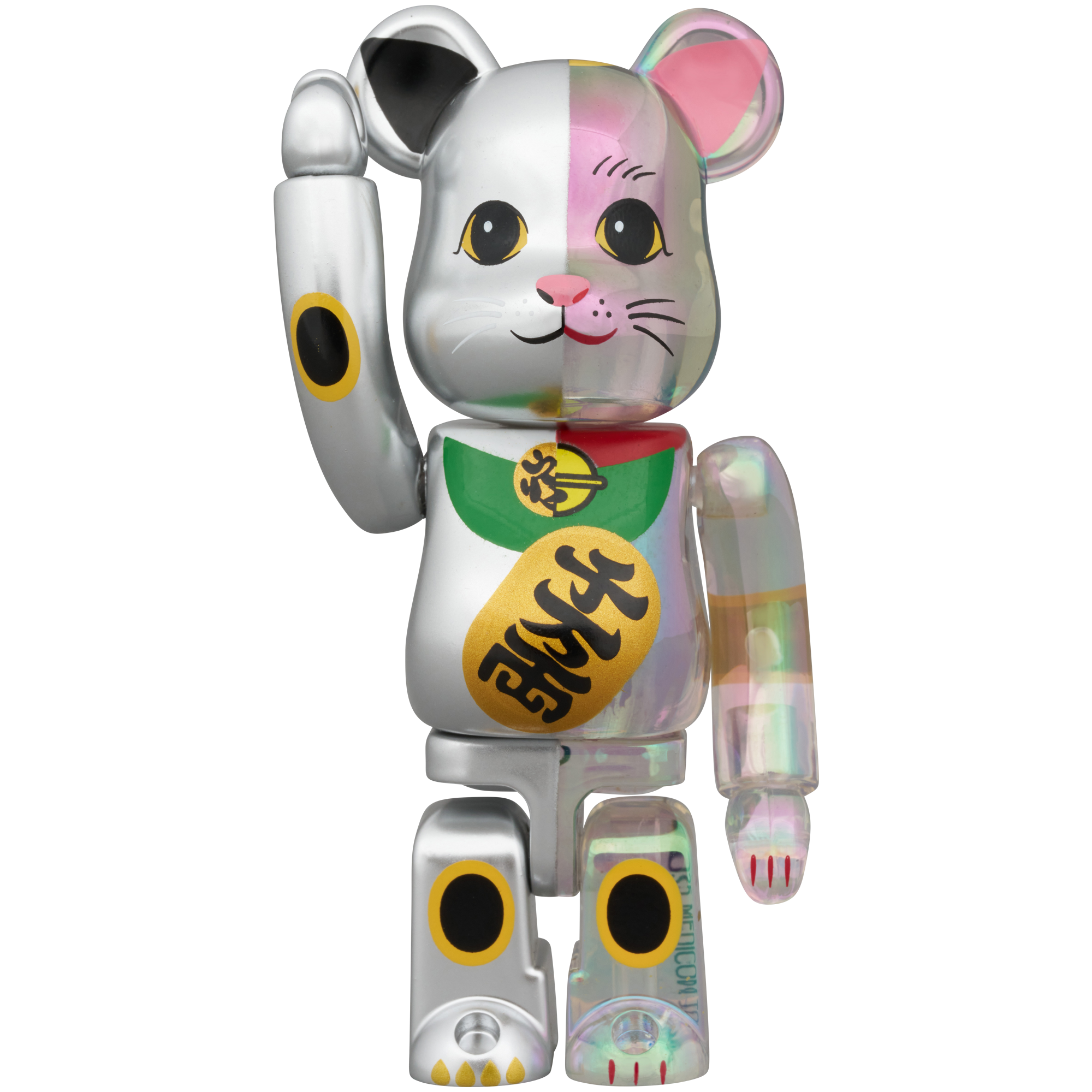 BE@RBRICK 招き猫 銀塗装×透明メッキ 千万両 100% & 400% | MEDICOM BE@RBRICK 招き猫 銀塗装×透明メッキ 千万両 100% & 400% | MEDICOM