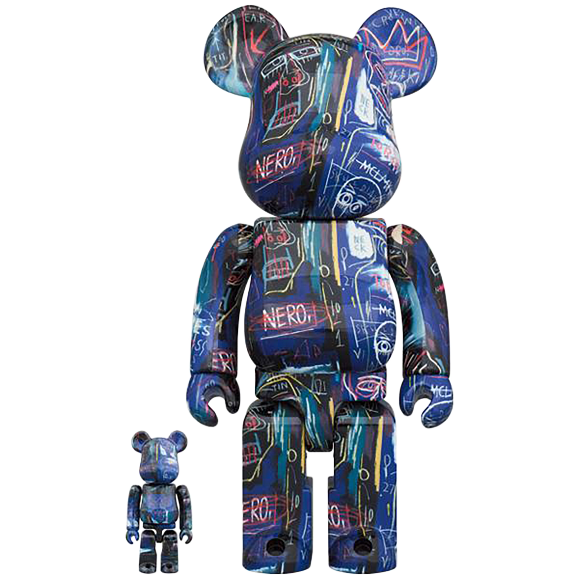 BE@RBRICK JEAN-MICHEL BASQUIAT #7 100% & 400%
