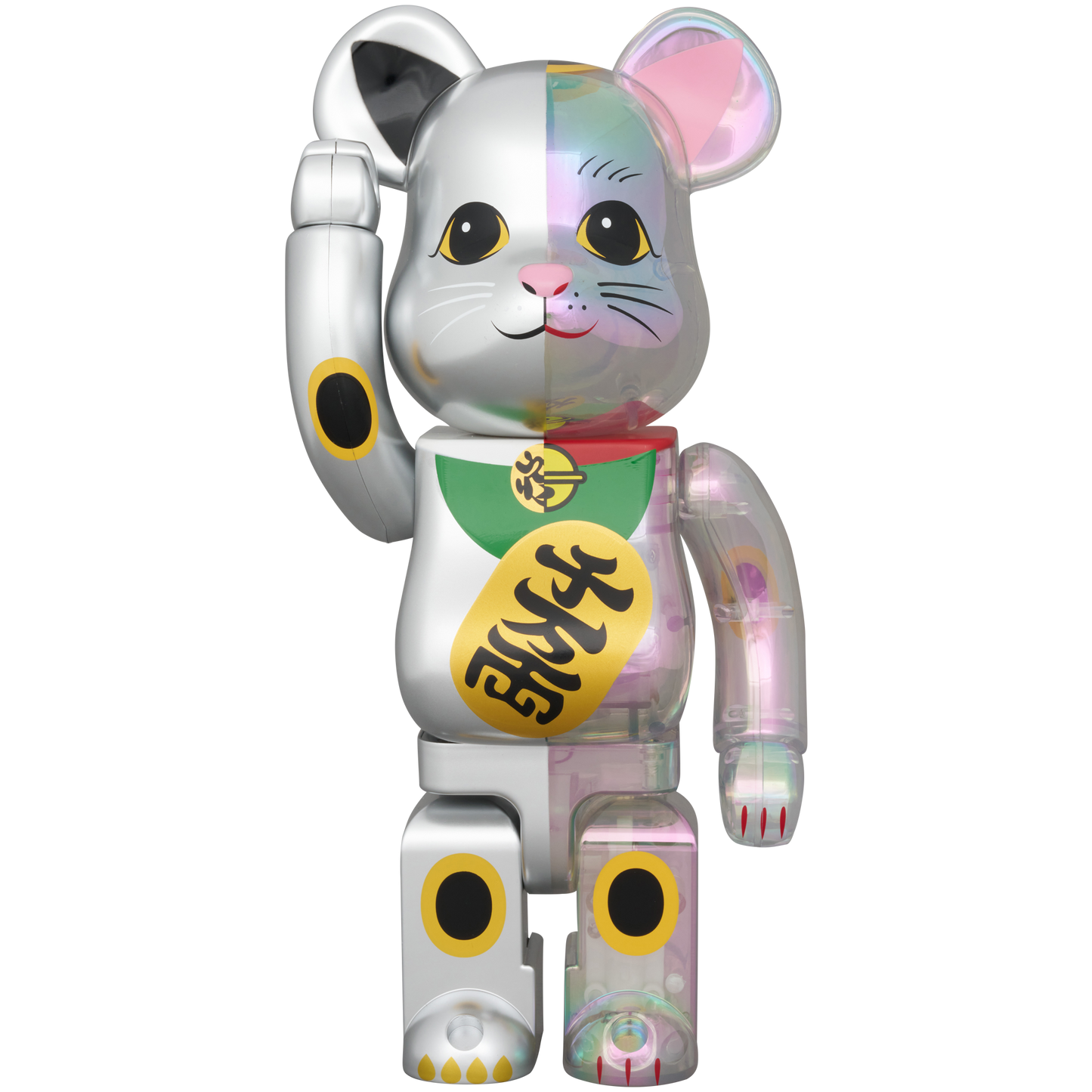 BE@RBRICK 招き猫 銀塗装×透明メッキ 千万両 100% & 400% | MEDICOM BE@RBRICK 招き猫 銀塗装×透明メッキ 千万両 100% & 400% | MEDICOM
