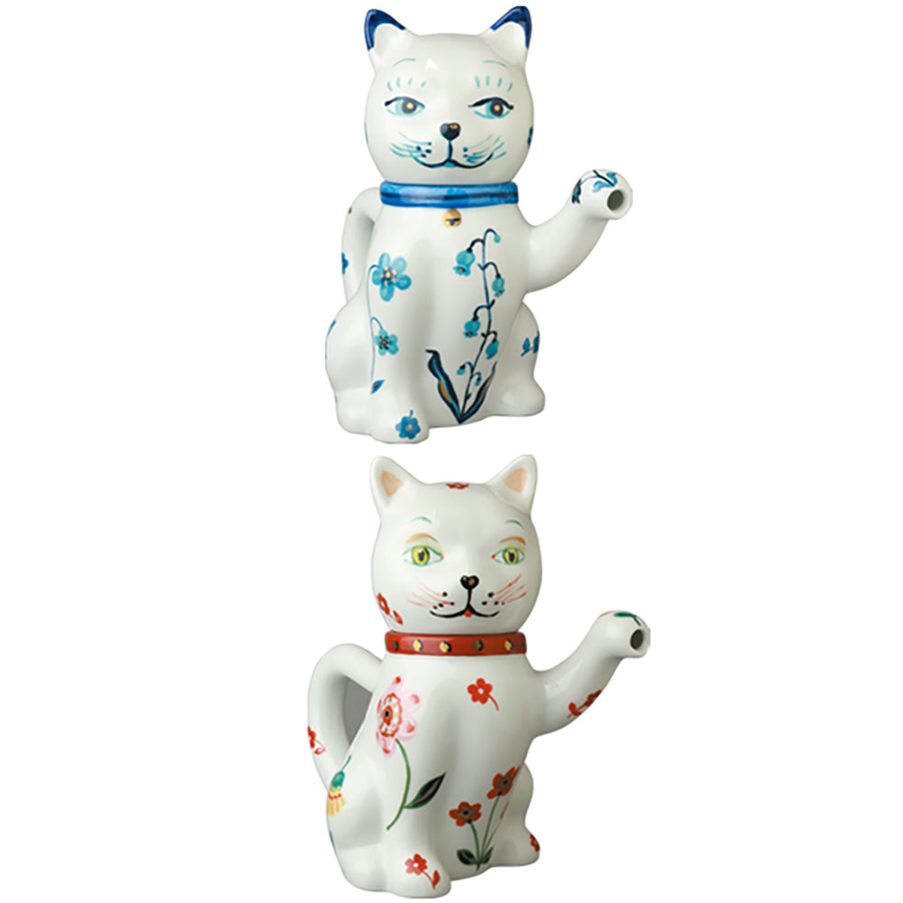 Nathalie Lete The Blue/The Red Lucky Cat Teapot_0