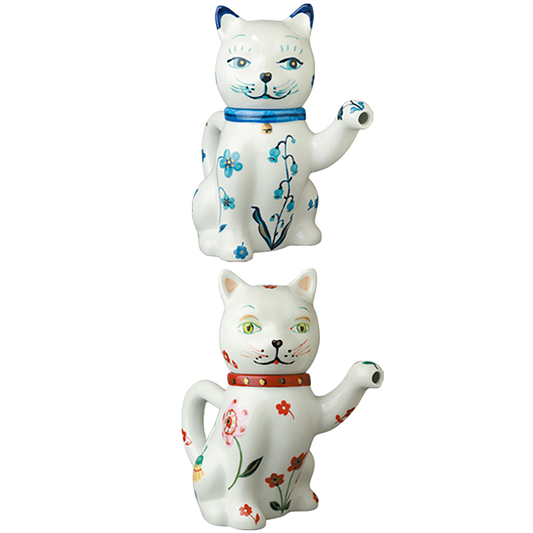 Nathalie Lete The Blue/The Red Lucky Cat Teapot