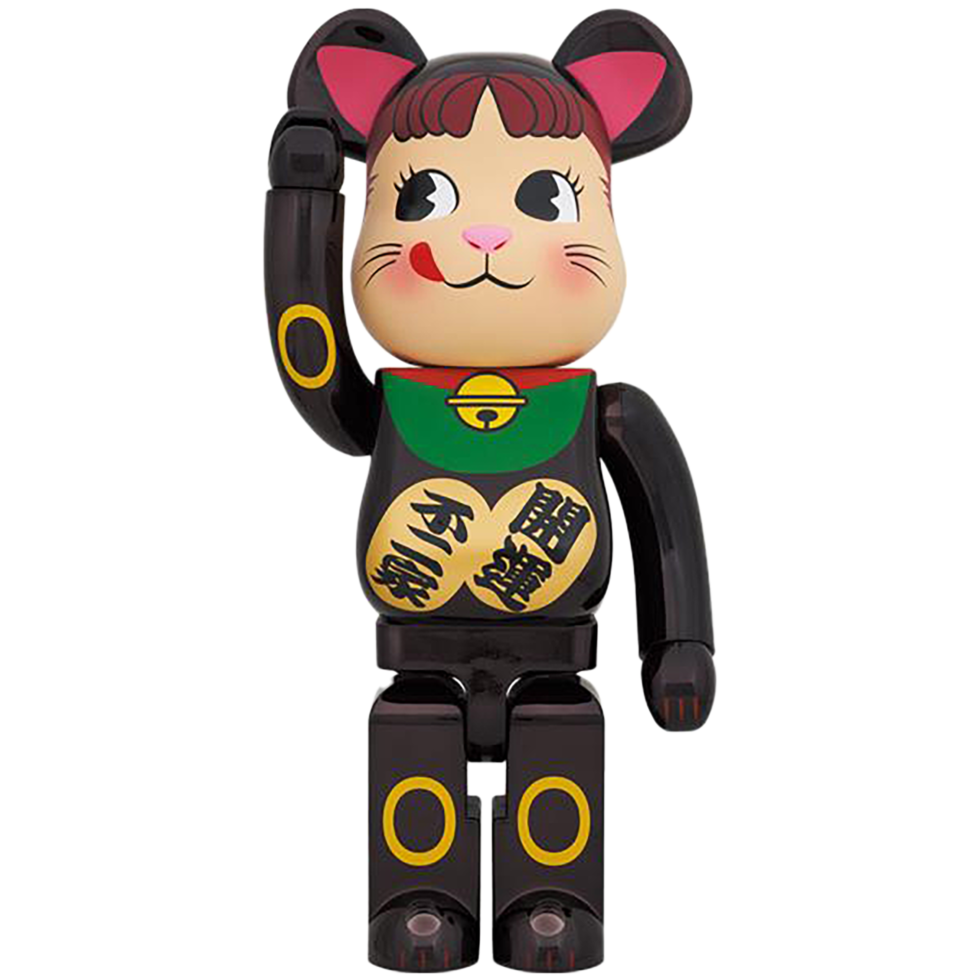 BE@RBRICK 招き猫 ペコちゃん 黒メッキ 1000％