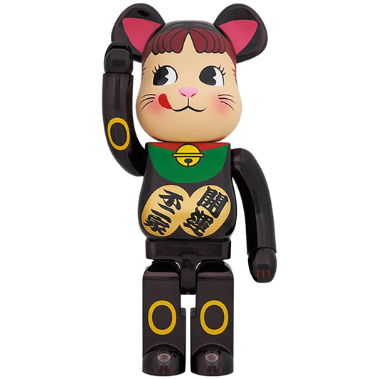 BE@RBRICK 招财猫 Peko-chan 黑色电镀 1000%