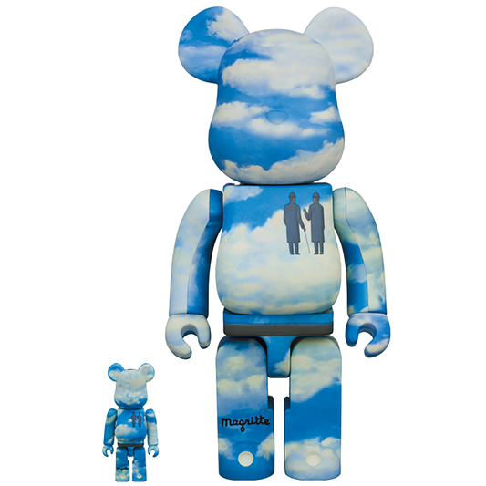 BE@RBRICK Rene Magritte "La Reconaissance Infinie (Infinite Recognition) 1963／ The Castle of the Pyrenees" 100％ & 400％